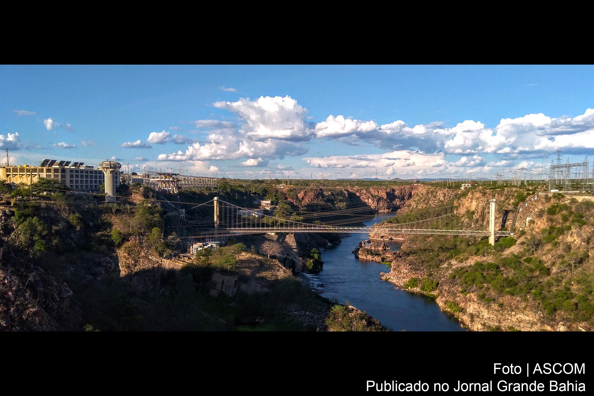 Vista panorâmica da sede da Companhia Hidroelétrica do São Francisco (CHESF), em Paulo Afonso.