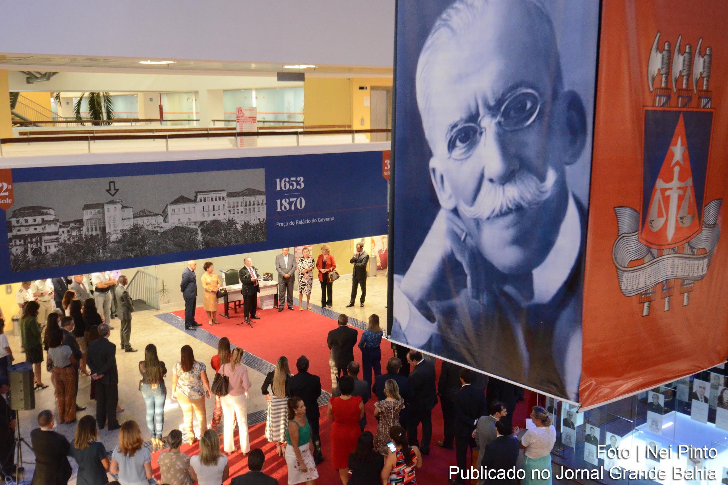 Abertura da exposição com imagens das sedes Tribunal de Justiça da Bahia (TJBA). Órgão do judiciário brasileiro é o mais antigo das Américas. Solenidade de abertura ocorreu nesta quarta-feira (13/03/2019).