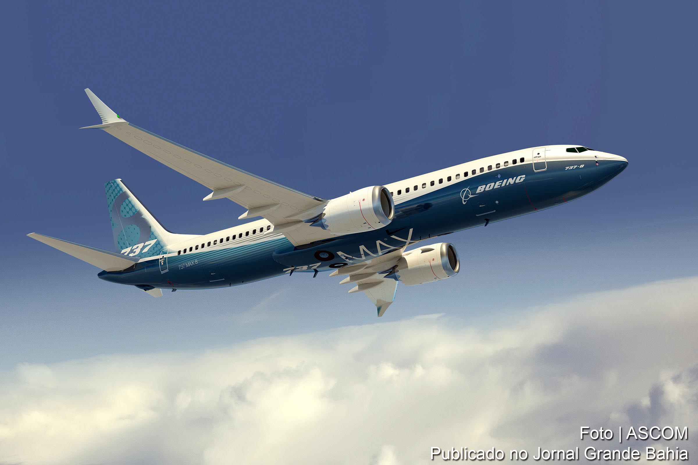 Avião Boeing 737 MAX 8.