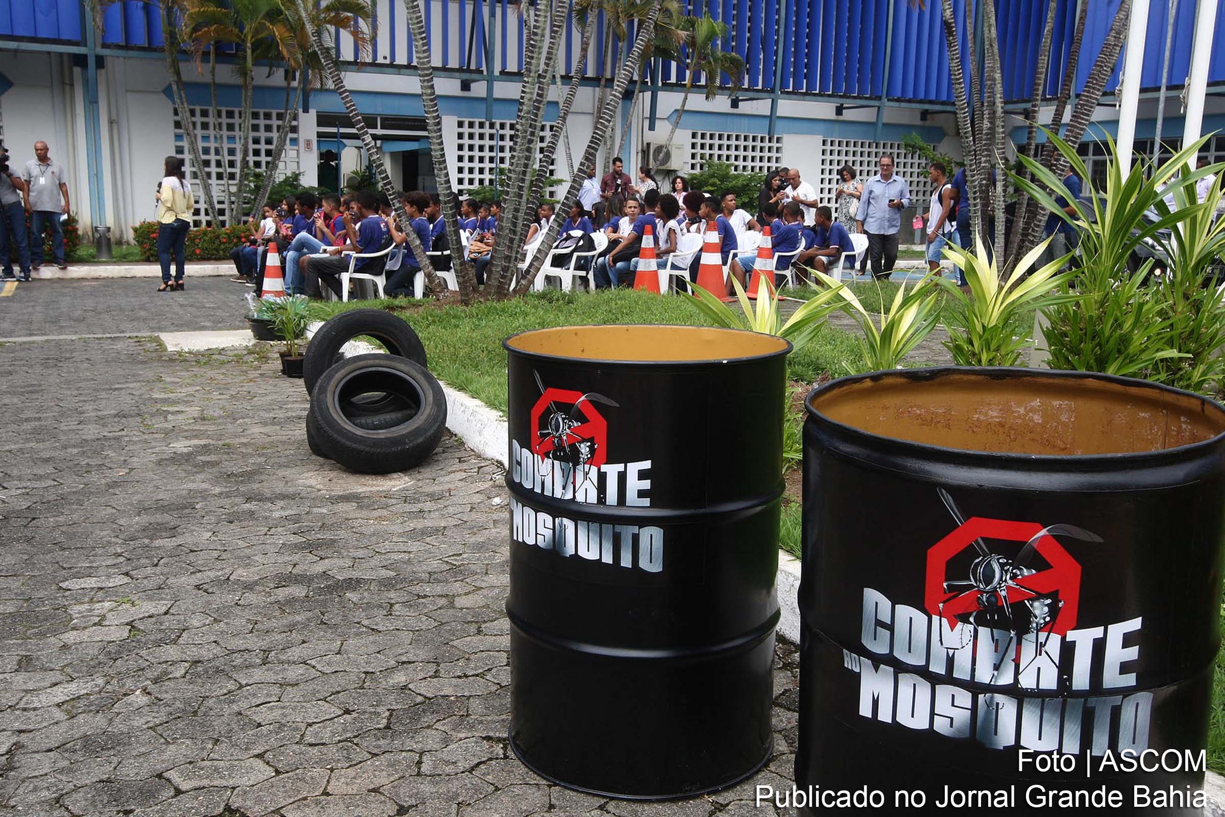 Alunos da rede estadual da Bahia participam de palestra sobre medidas de combate ao Aedes aegypti, mosquito transmite Febre Amarela, Zika, Chikungunya e Dengue.