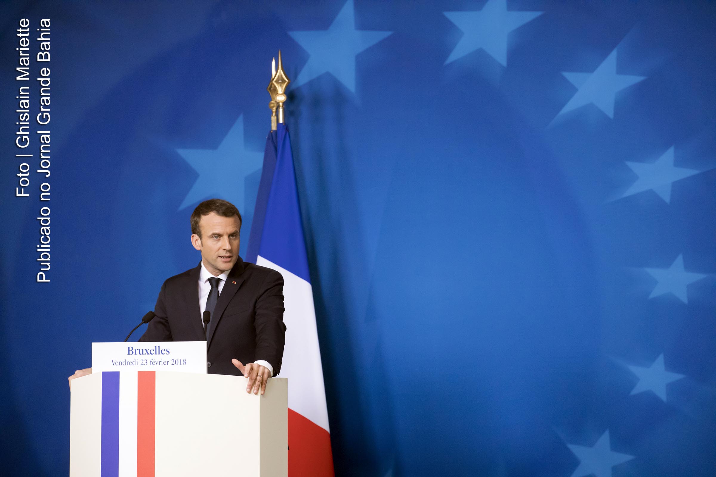Emmanuel Macron, presidente da França.