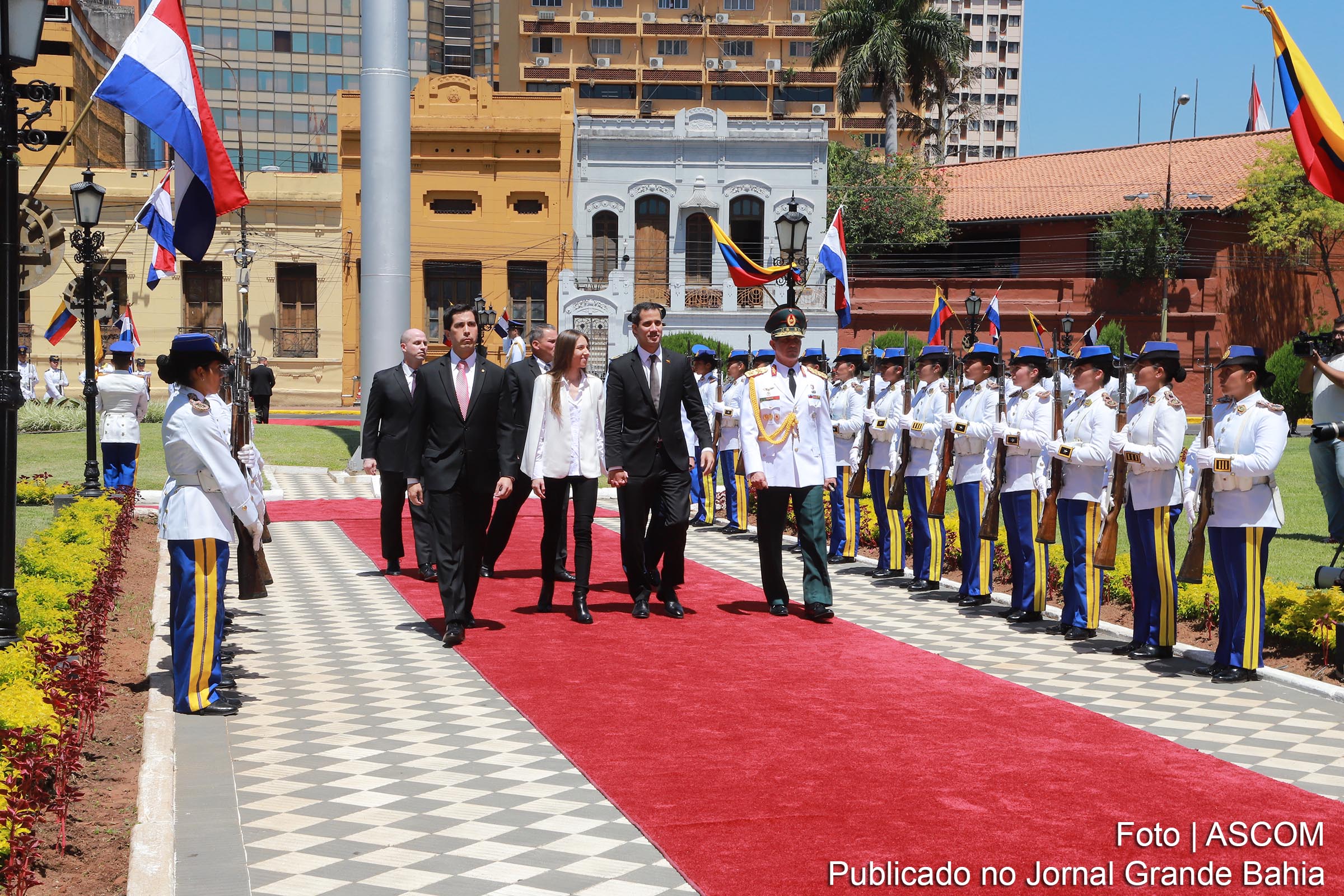 Juan Gerardo Guaidó Márquez durante visita ao Equador, em 1º de março de 2019.