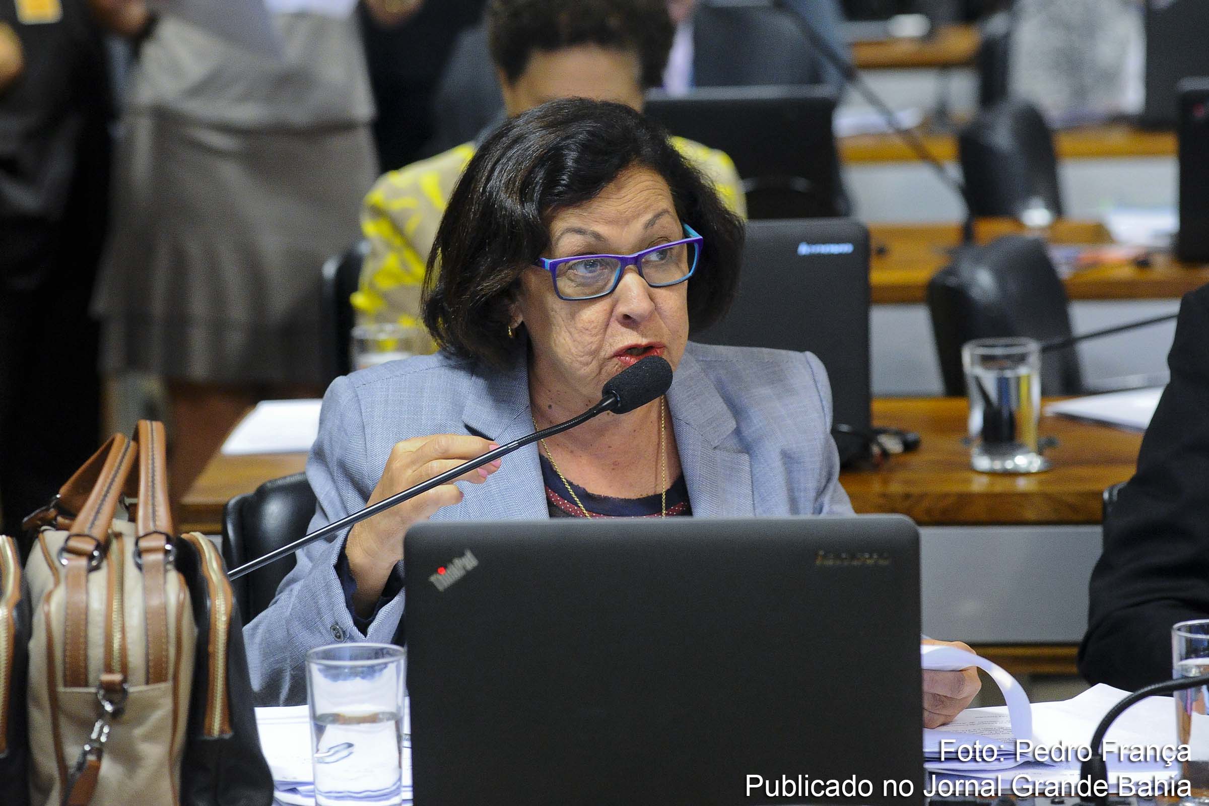 Senadora Lídice da Mata (PSB-BA) participa da Comissão de Assuntos Econômicos (CAE) realiza reunião deliberativa com 11 itens. Na pauta, o PLC 38/2017, que trata da reforma trabalhista.