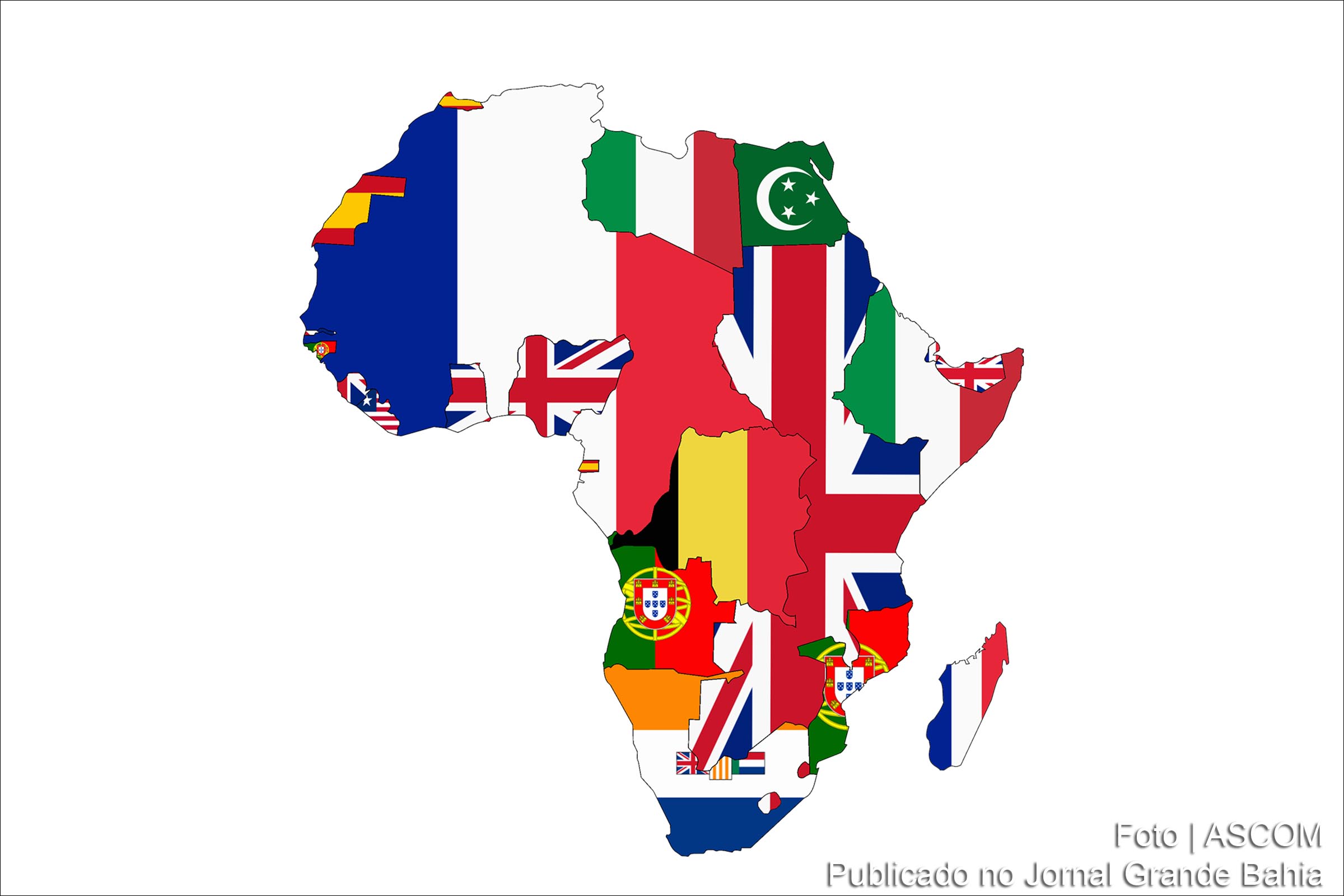 Mapa do Continente Africano (Mapa da África).