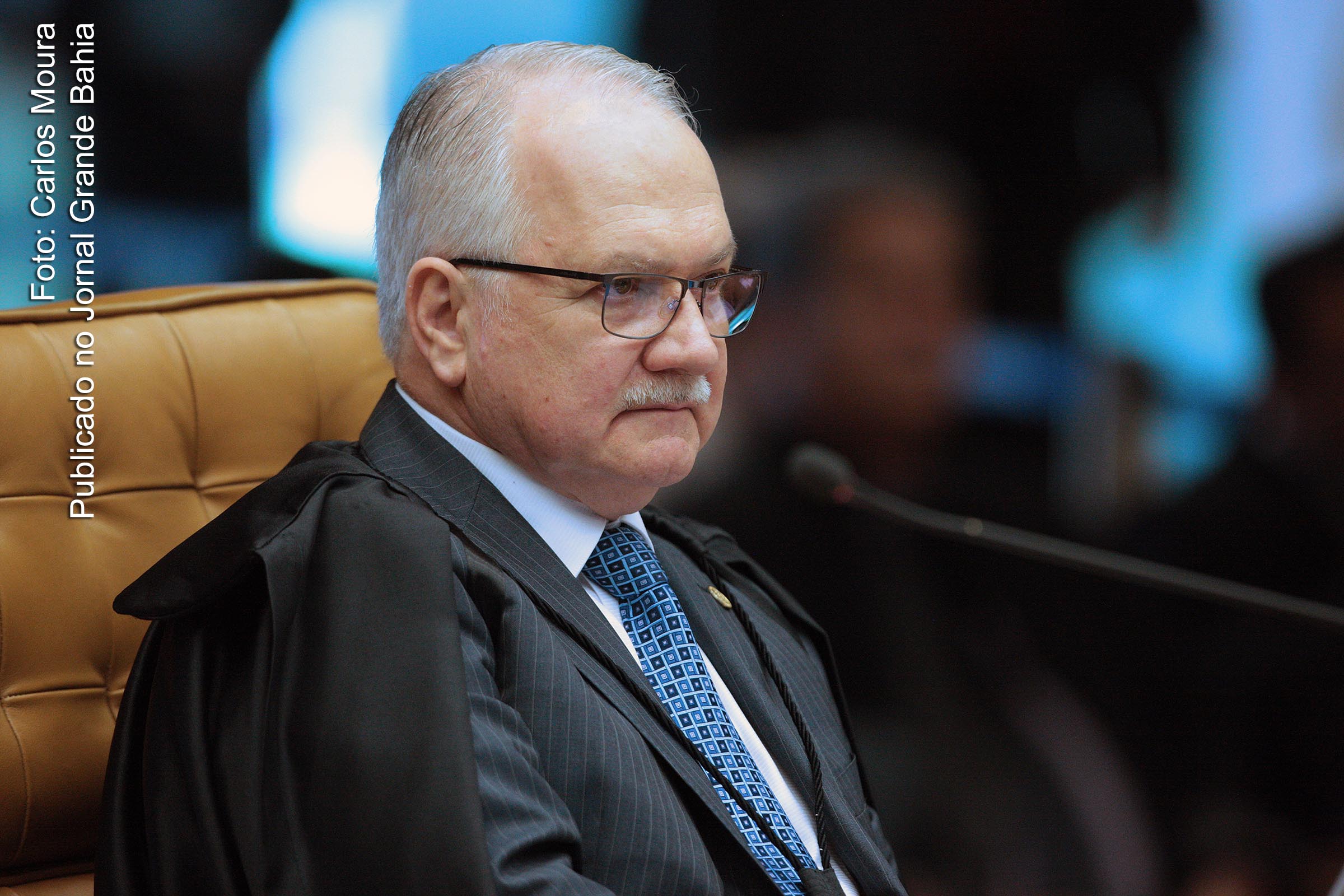 Ministro Edson Fachin durante sessão plenária do STF.