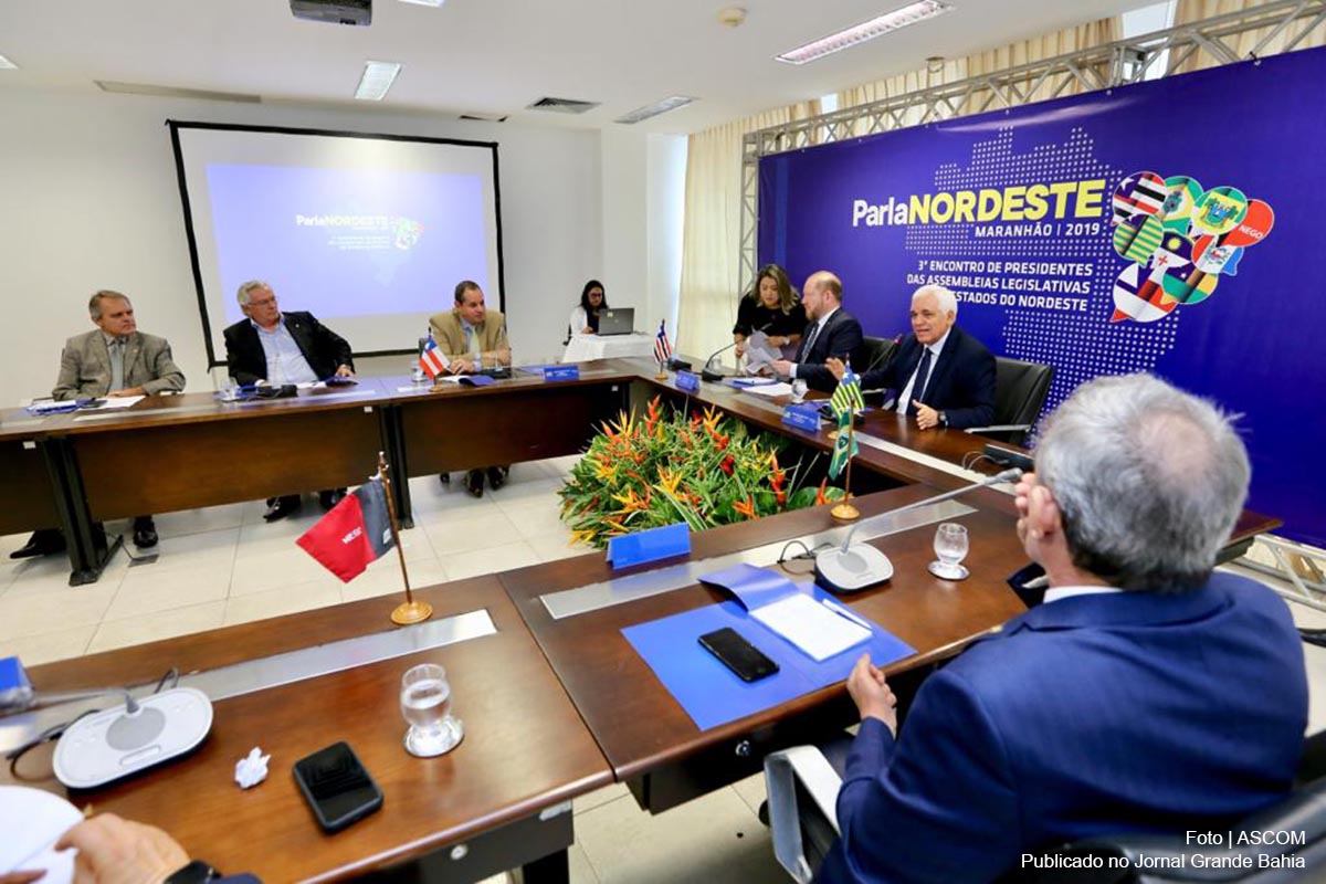 Deputado Nelson Leal participa de encontro das Assembleias Legislativas no Maranhão, em 29 de março de 2019.