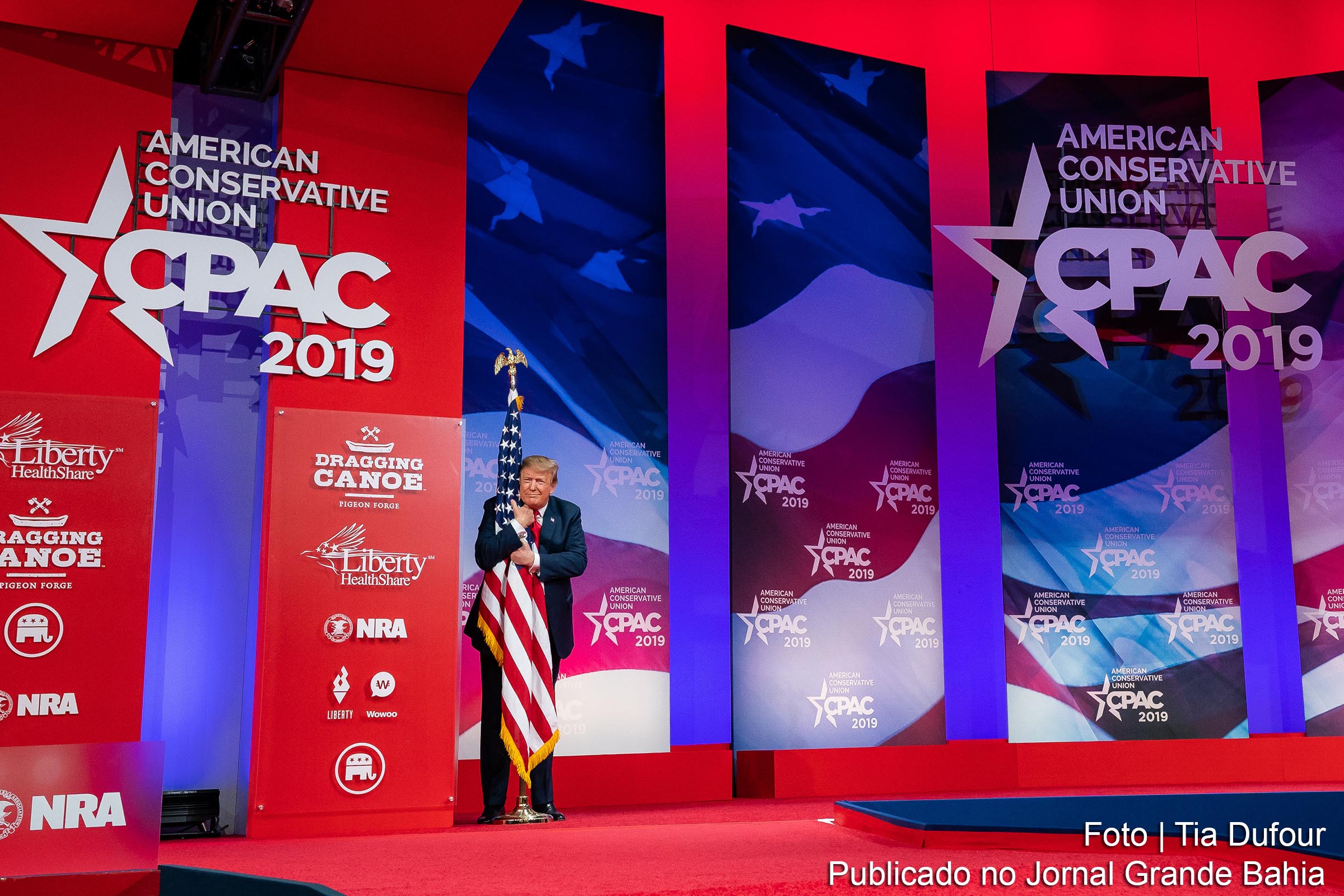 Presidente Donald J. Trump participa da Conferência Conservadora da Ação Política (CPAC), realizada em Oxon, em 2 de março de 2019.