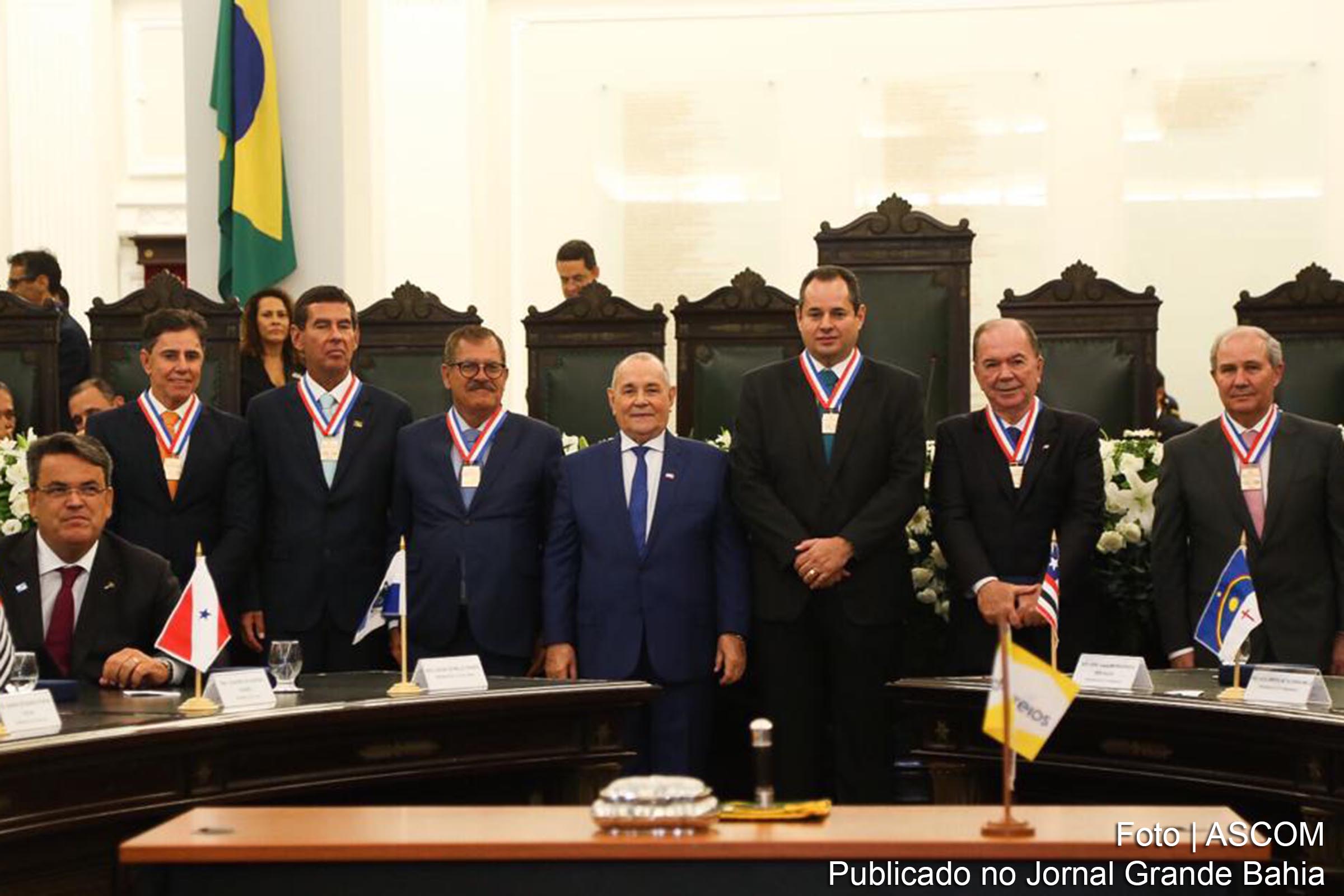 TJBA outorga Medalha do Mérito Judiciário ao deputado Nelson Leal, presidente da ALBA, em 14 de março de 2019.