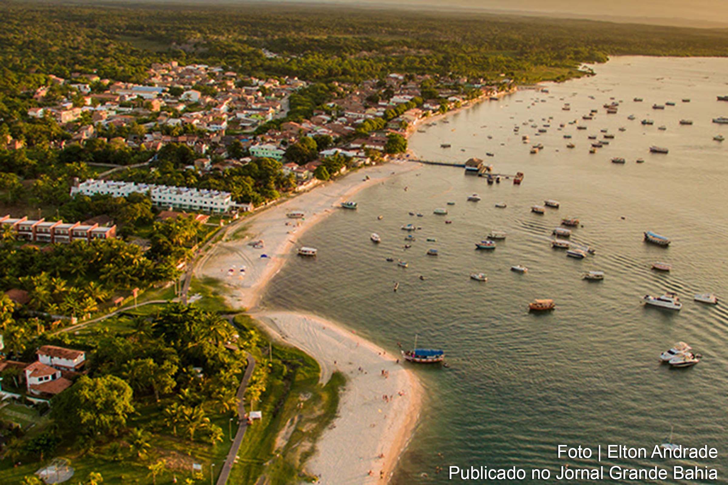 Vista aérea da Gamboa.
