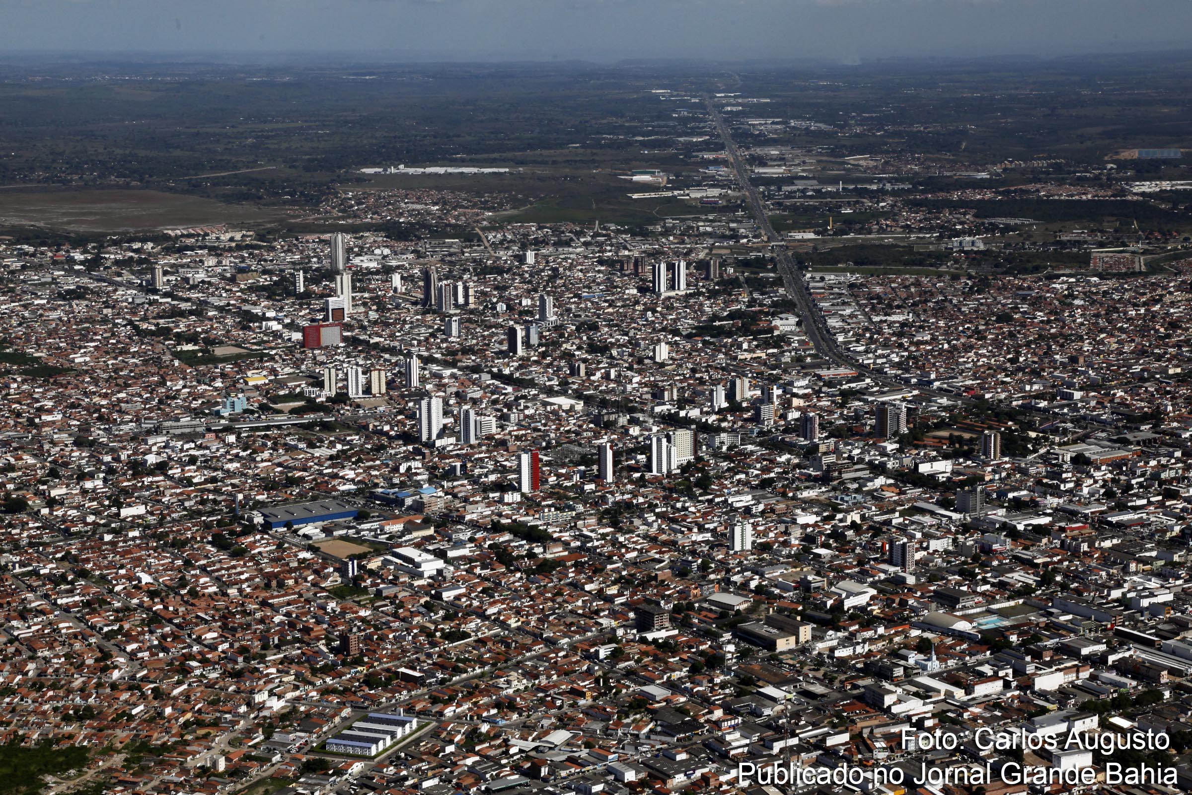Vista aérea de Feira de Santana.