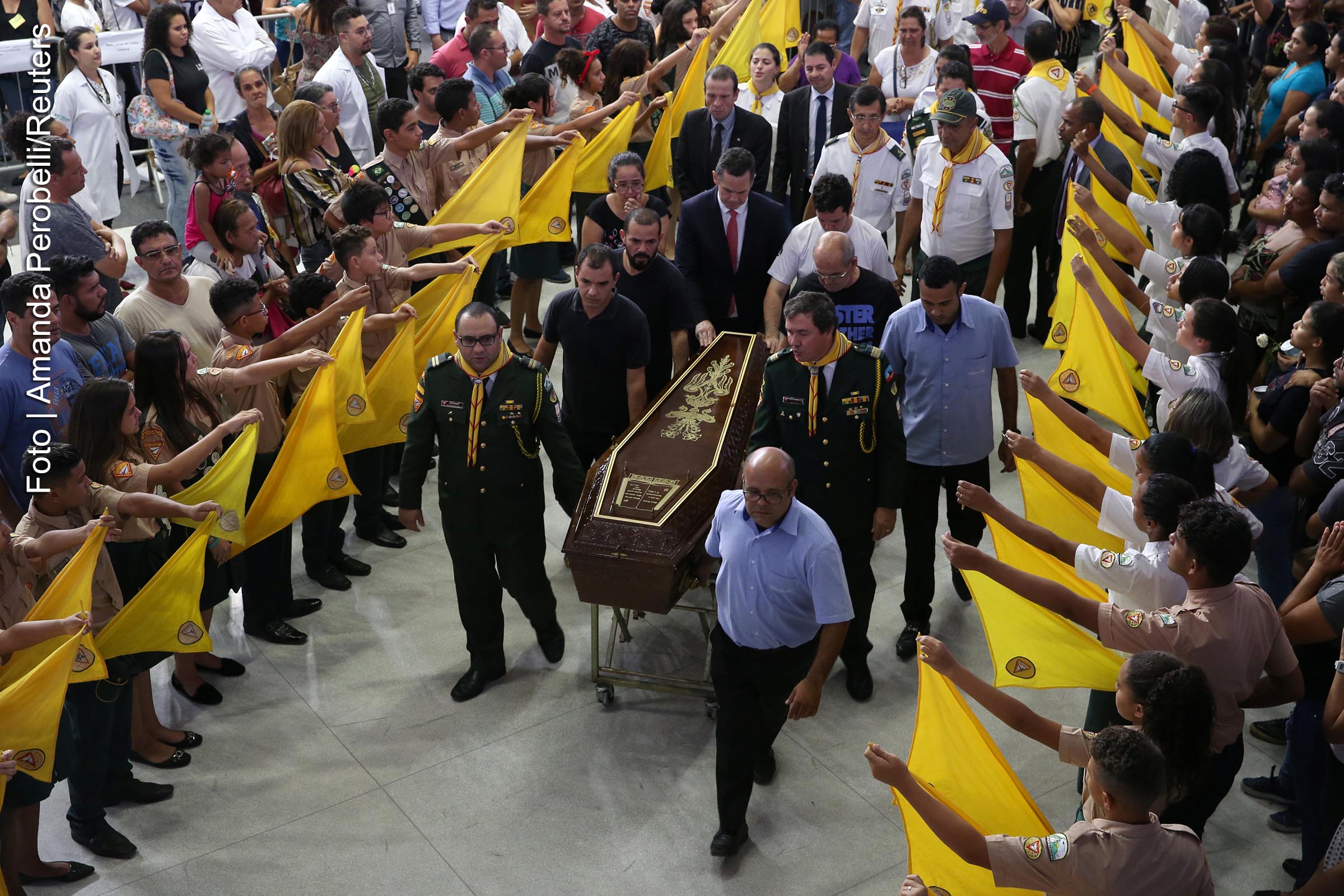 Funeral das vítimas da Escola Estadual Professor Raul Brasil, em Suzano, São Paulo, em 14 de março de 2019.