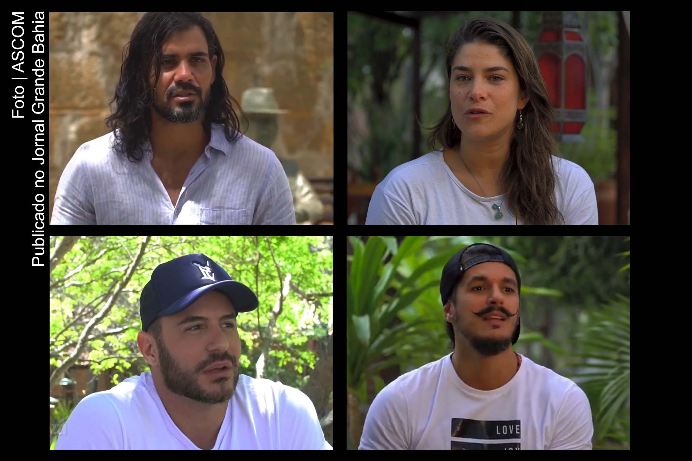 Juliano Cazarré, Priscila Fantin, Ricardo Tozzi e Bruno Lopes desembarcaram no aeroporto do Recife para participar da temporada 2019 da Paixão de Cristo de Nova Jerusalém no município do Brejo da Madre de Deus (PE).