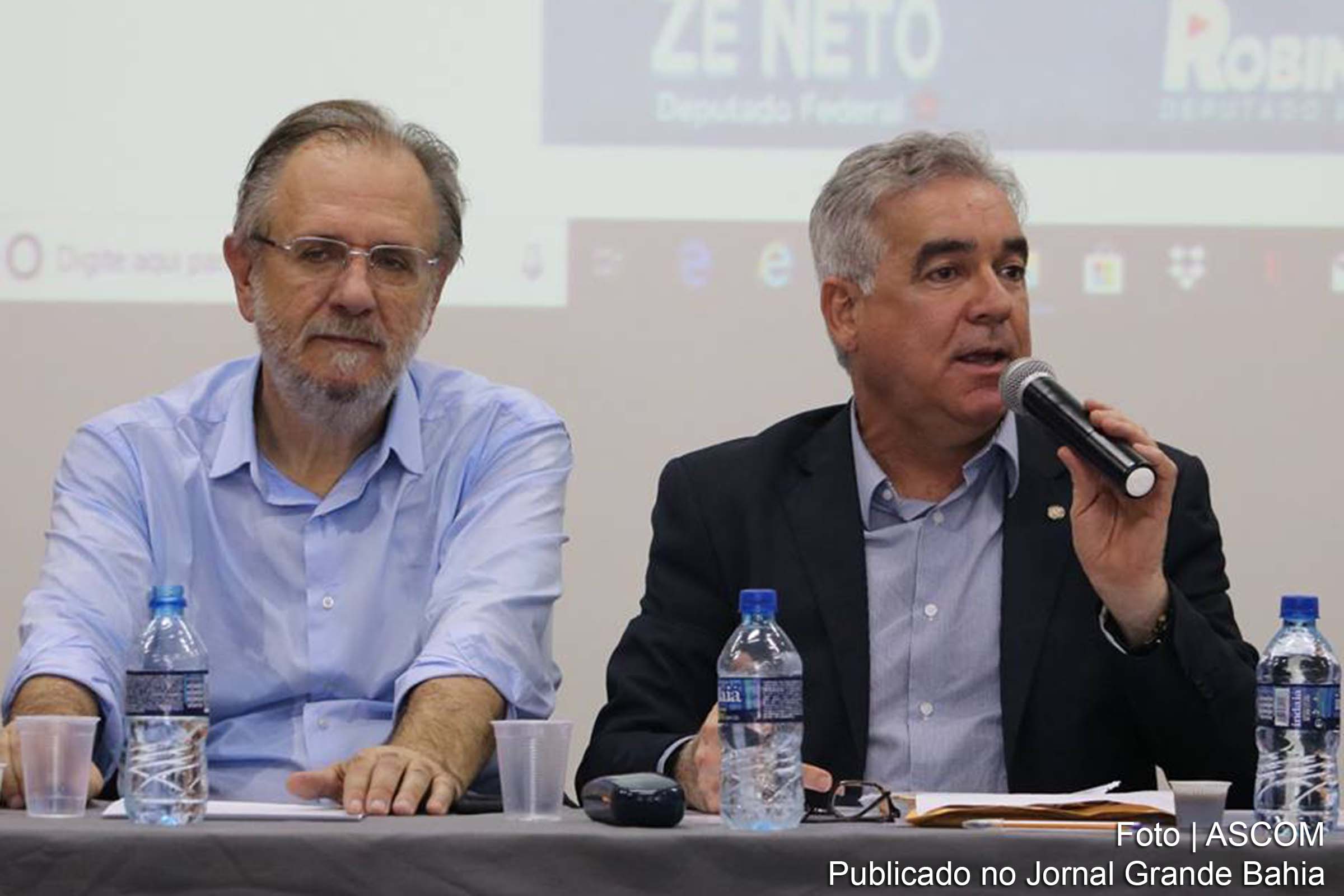 Ex-ministro Miguel Roseto e José Cerqueira Neto (Zé Neto, PT), deputado federal.