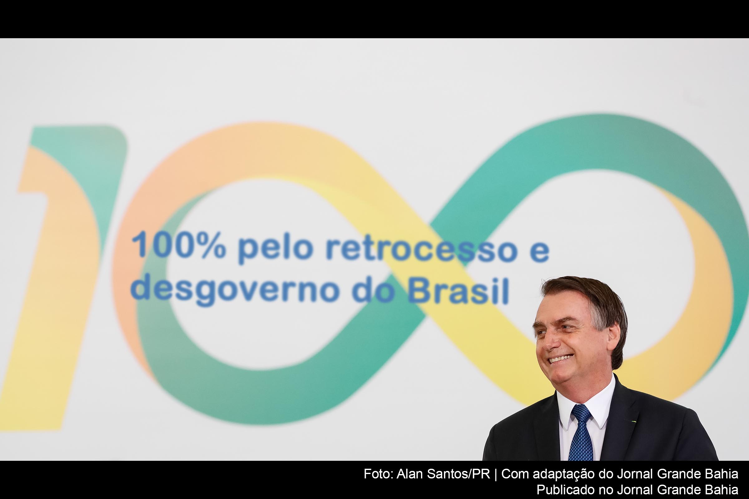 Presidente Jair Bolsonaro comanda quadrinômio deseducar, desempregar, oprimir e envenenar.