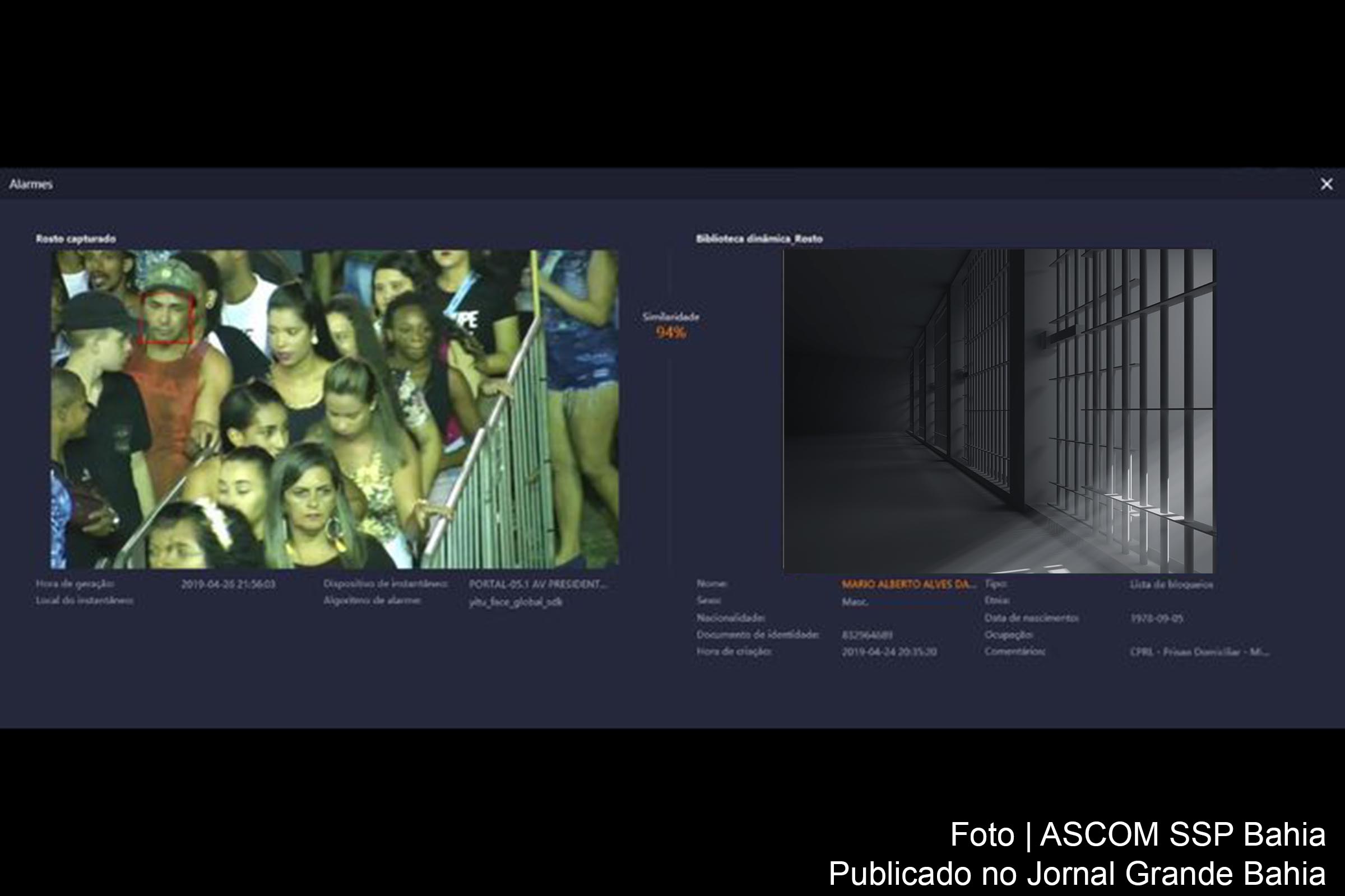 Sistema de Reconhecimento Facial da Secretaria da Segurança Pública da Bahia foi utilizado na Micareta 2019 de Feira de Santana.