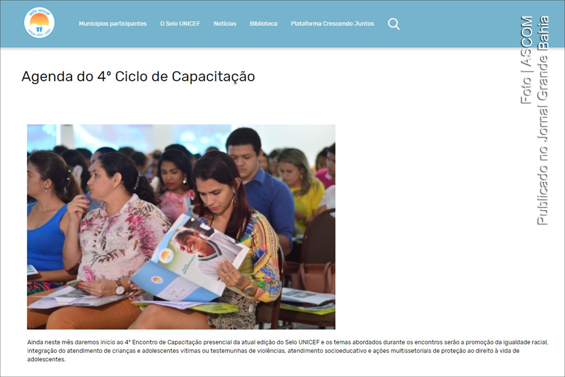 Gestores de 249 municípios recebem, na Bahia, formação sobre prevenção de homicídios na adolescência, atendimento a crianças vítimas de violência, medidas socioeducativas e racismo.