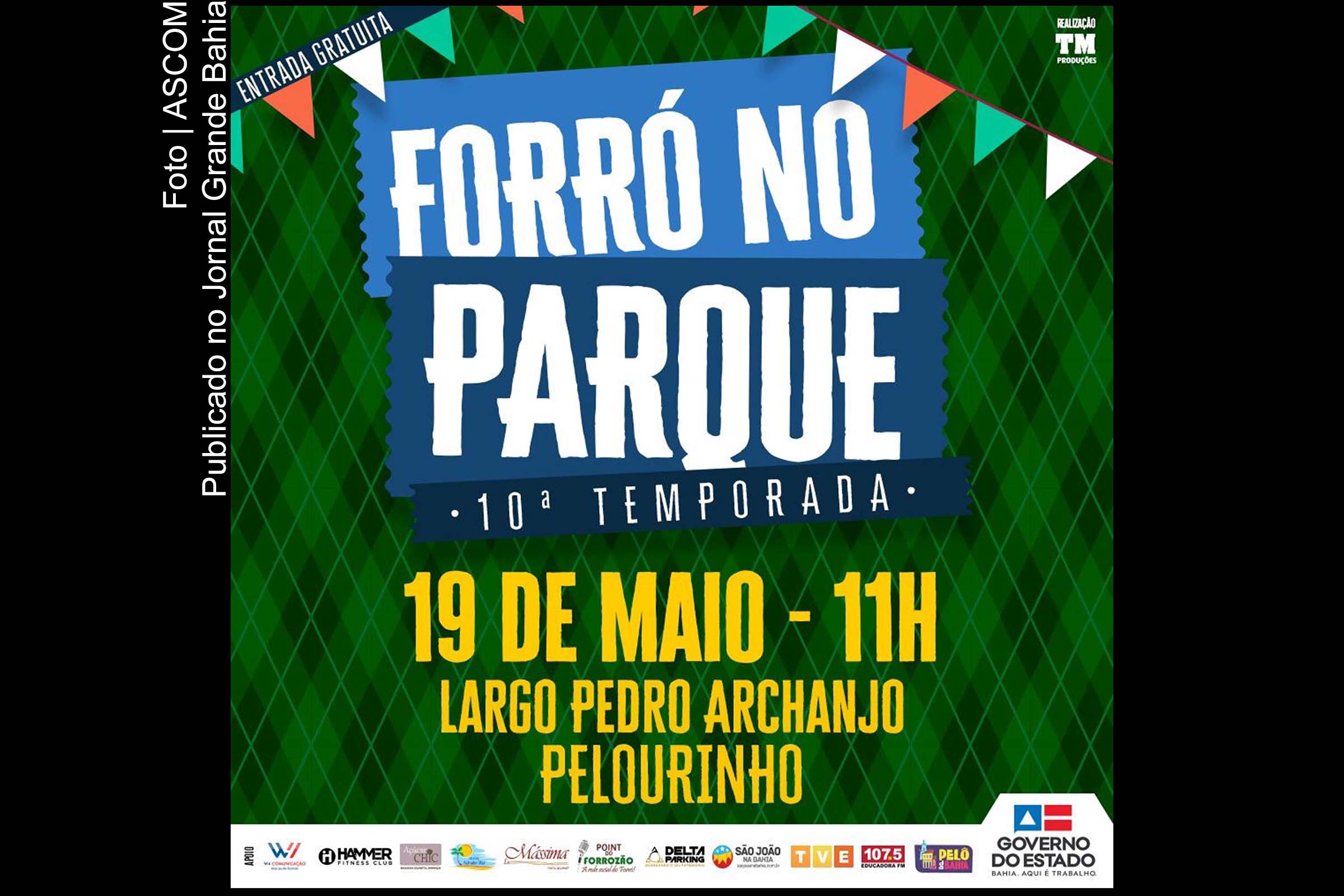 Cartaz anuncia 10ª temporada do Forró do Parque.