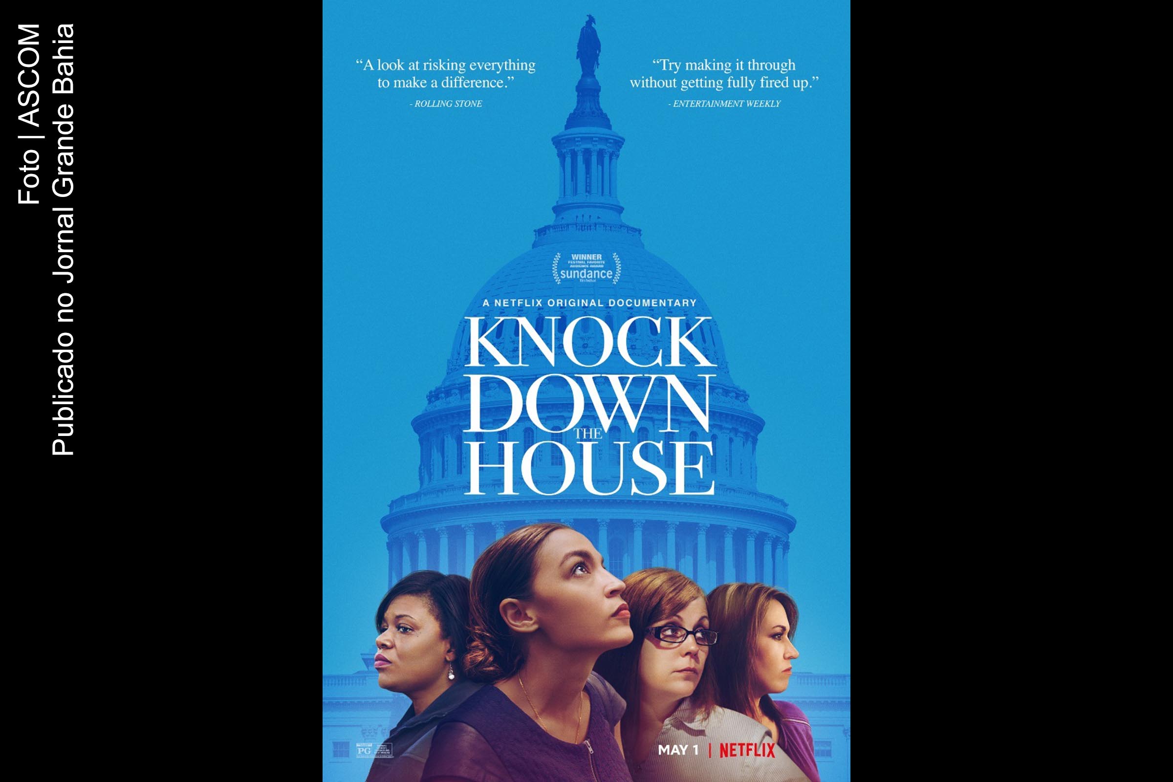 Cartaz do documentário ‘Virando a mesa do poder’.