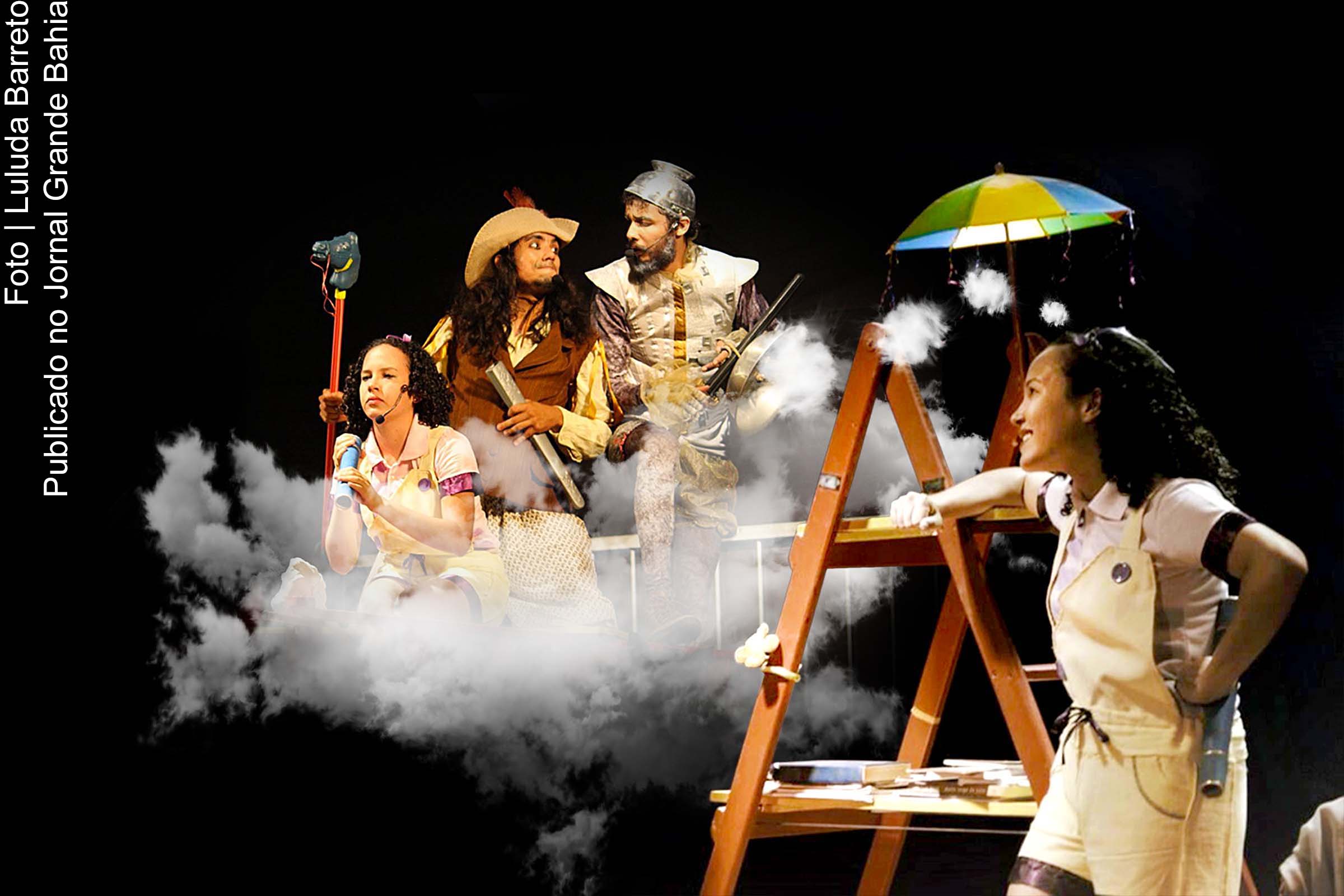 Cena do espetáculo: Dom Quixote e as aventuras de Majú.