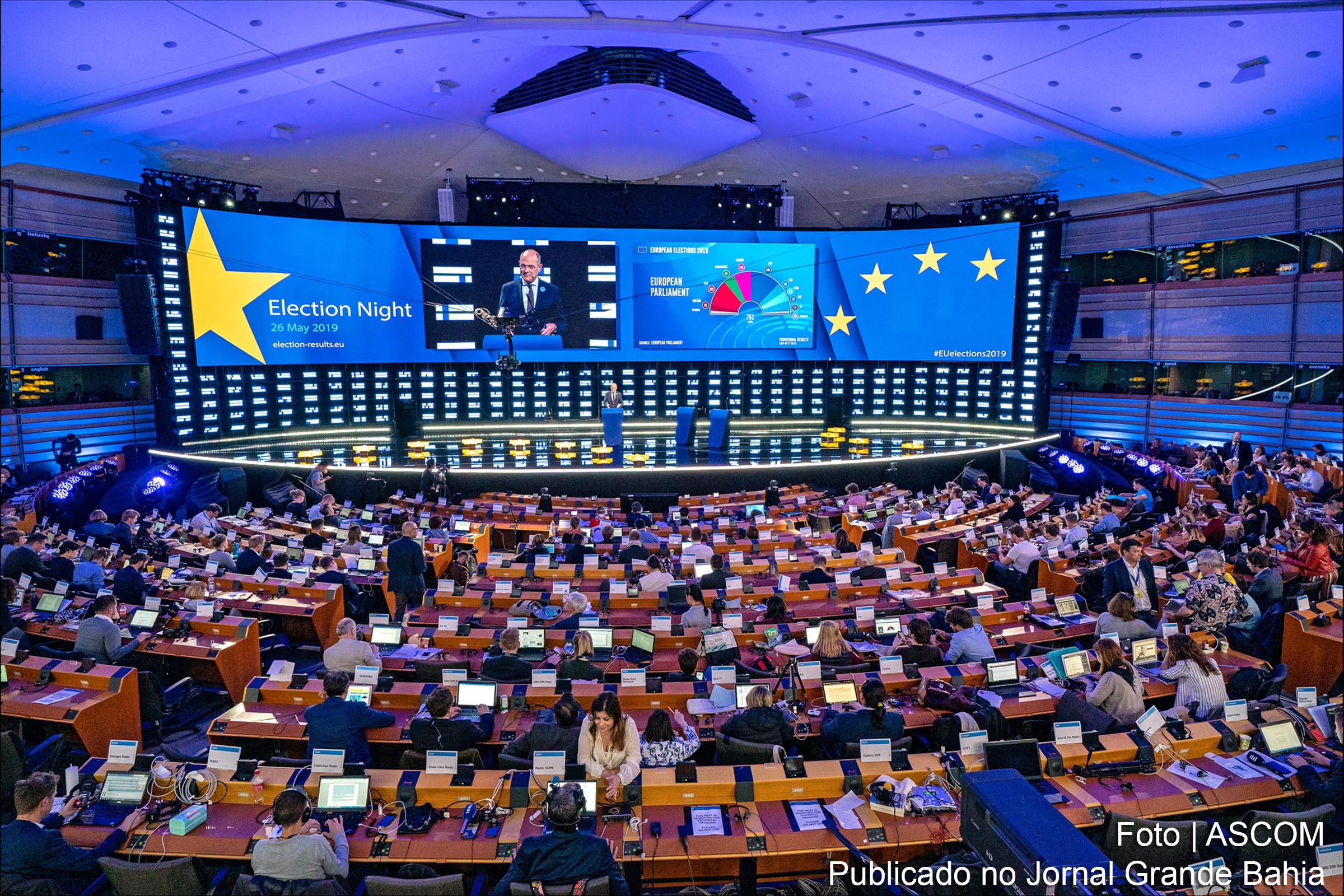 Eleição para o parlamento europeu foi encerrada neste domingo (26/05/2019).
