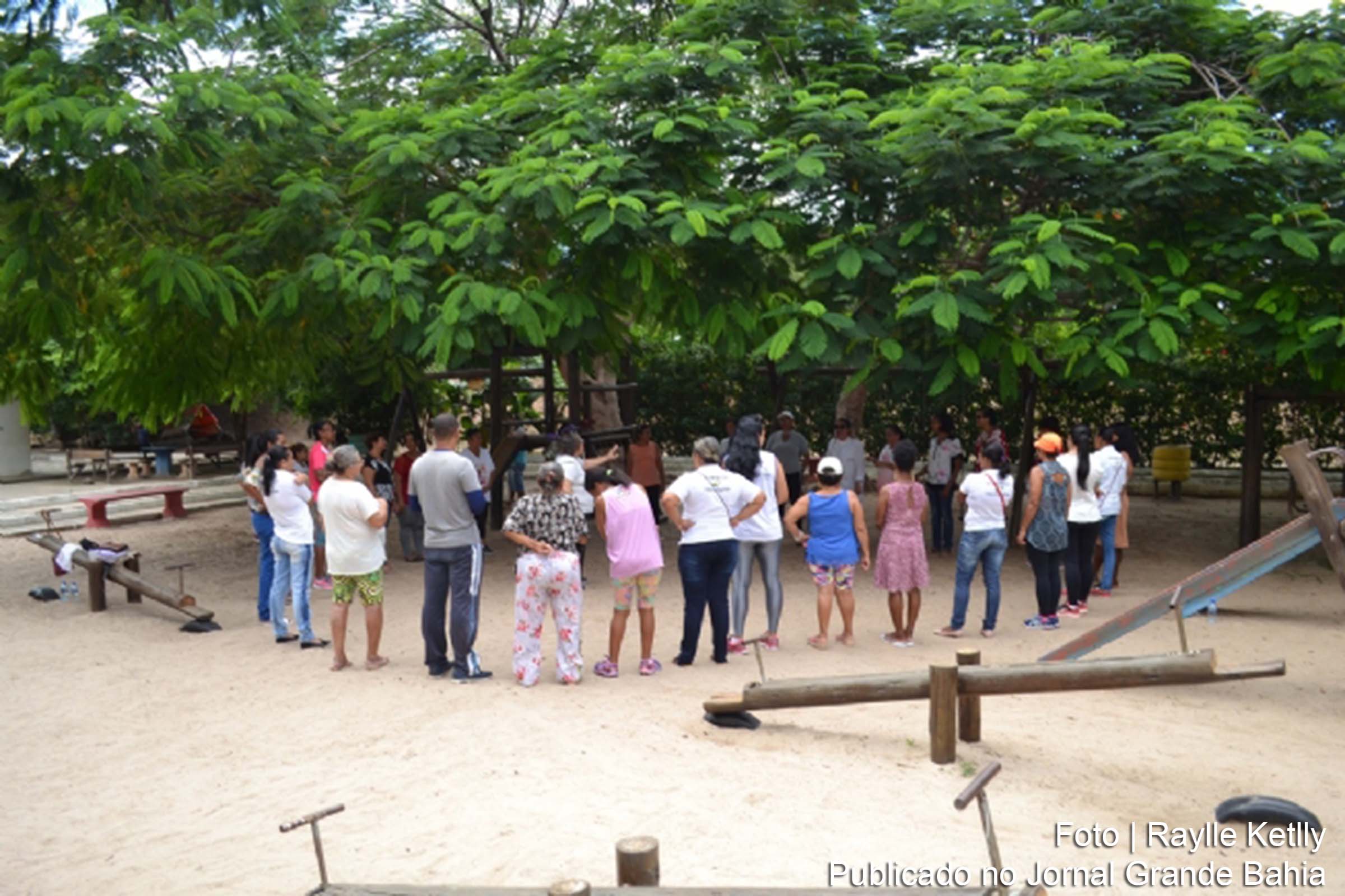 Pacientes diabéticas e hipertensas participam de piquenique no Parque da Lagoa, em Feira de Santana