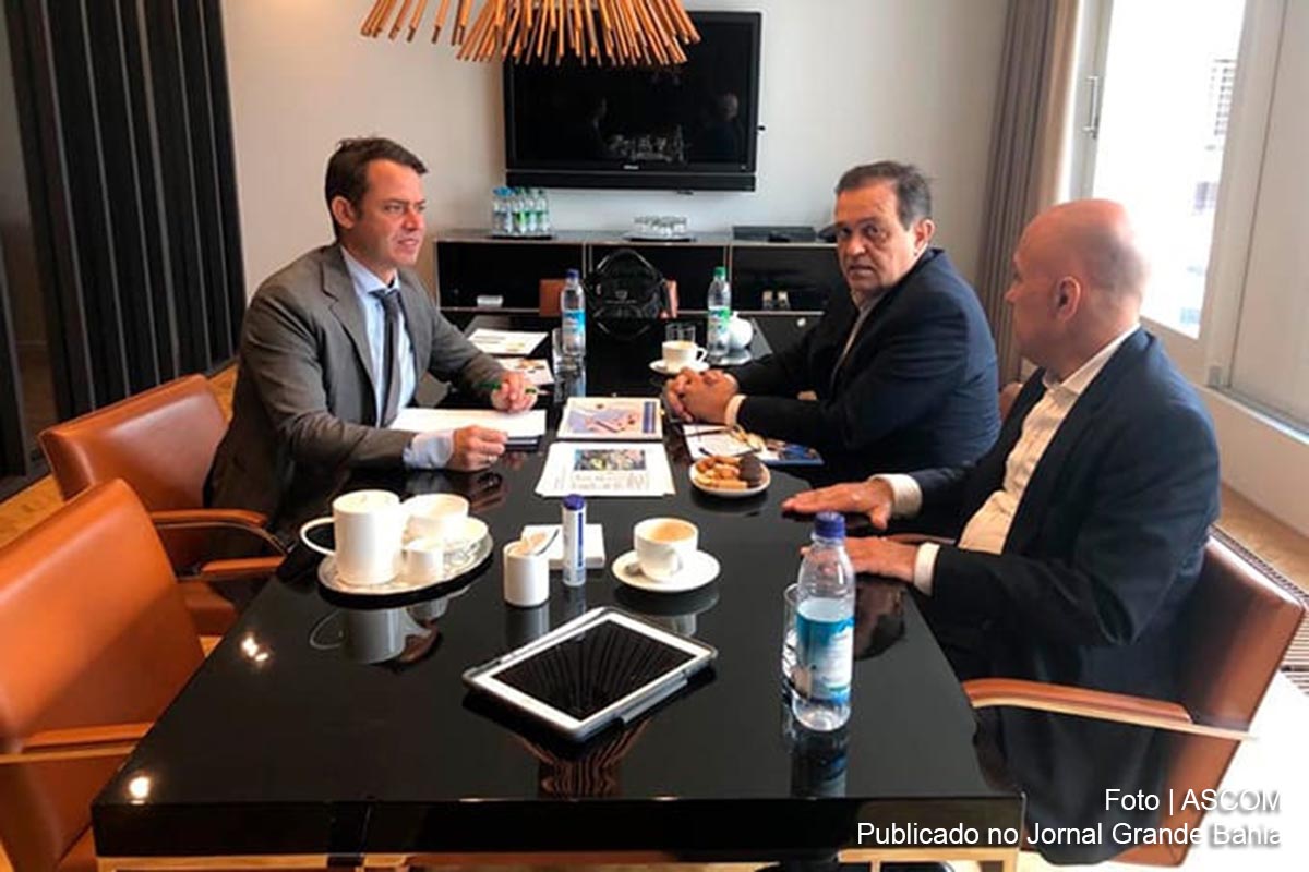 Secretário estadual Walter Pinheiro prospecta investimento para a Bahia, junto ao setor empresarial da Alemanha, nesta terça-feira (14/05/2019).