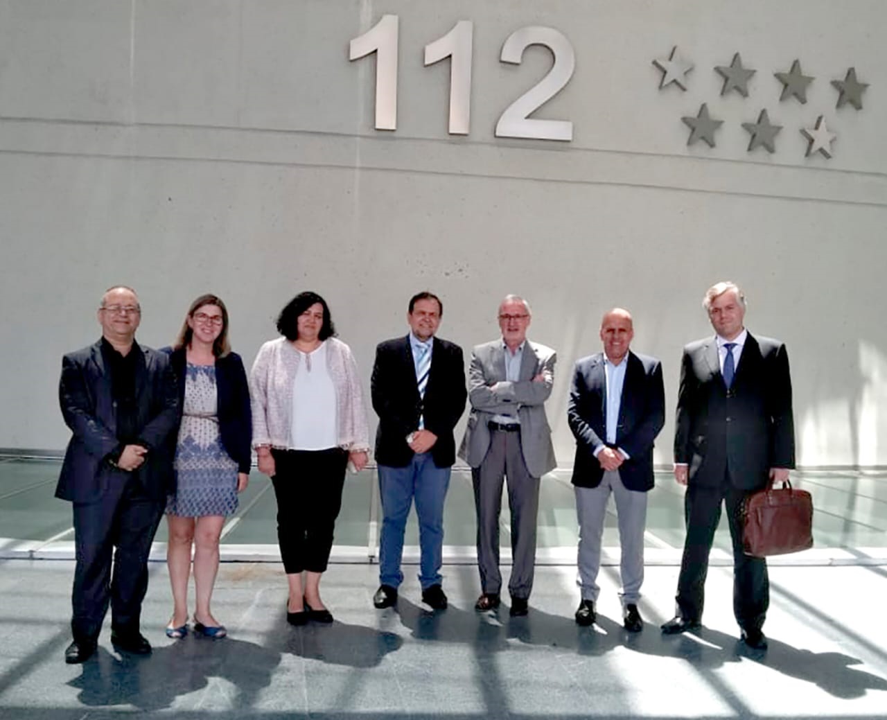 Secretários visitaram o Centro de Emergências 112 de Madrid com o objetivo de conhecer o sistema de gestão e de implantação da unidade.