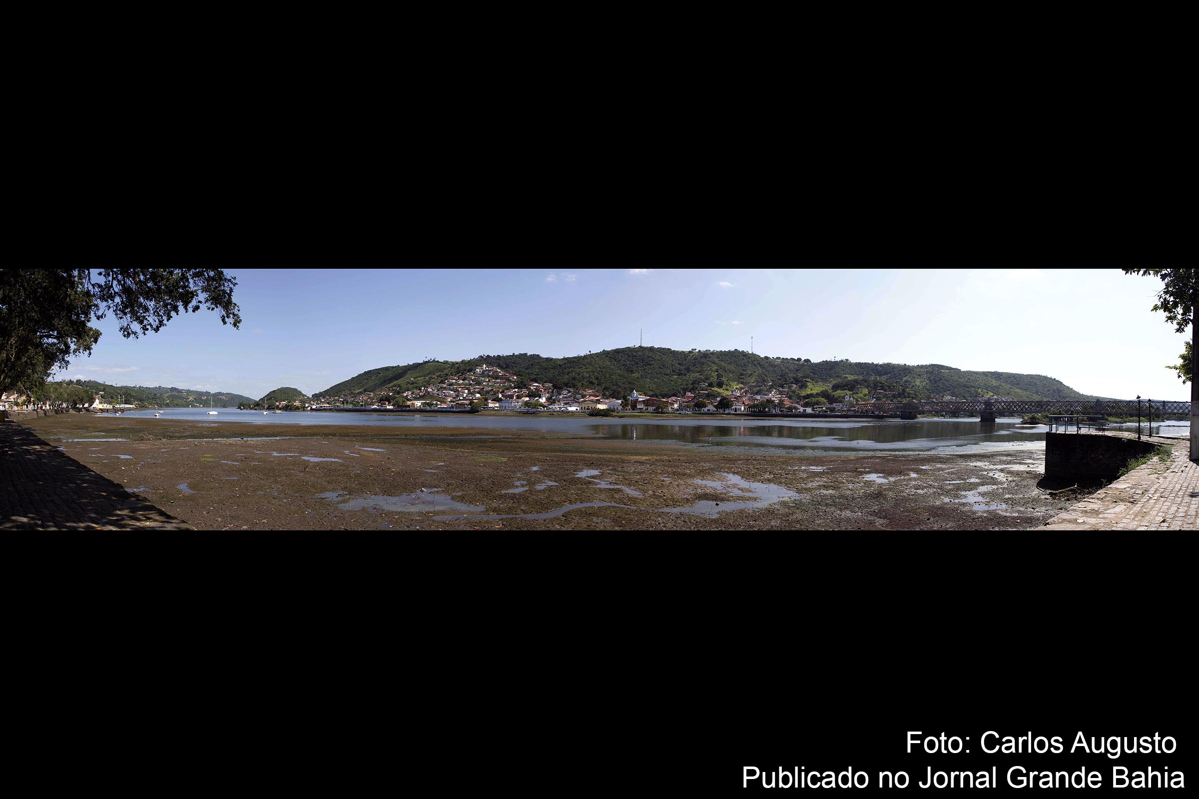 Vista panorâmica da cidade de São Felix, às margens do rio Paraguaçu.