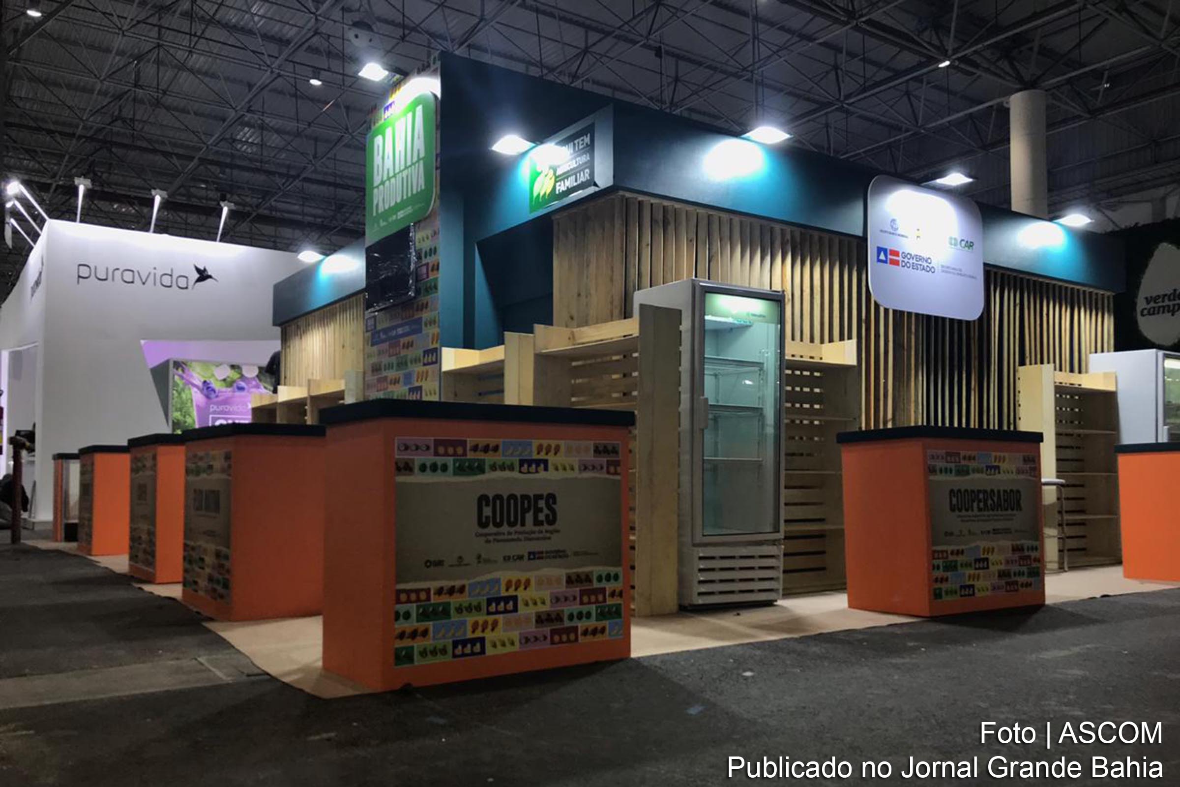 Agricultura familiar da Bahia expõe produtos durante a Naturaltech 2019.