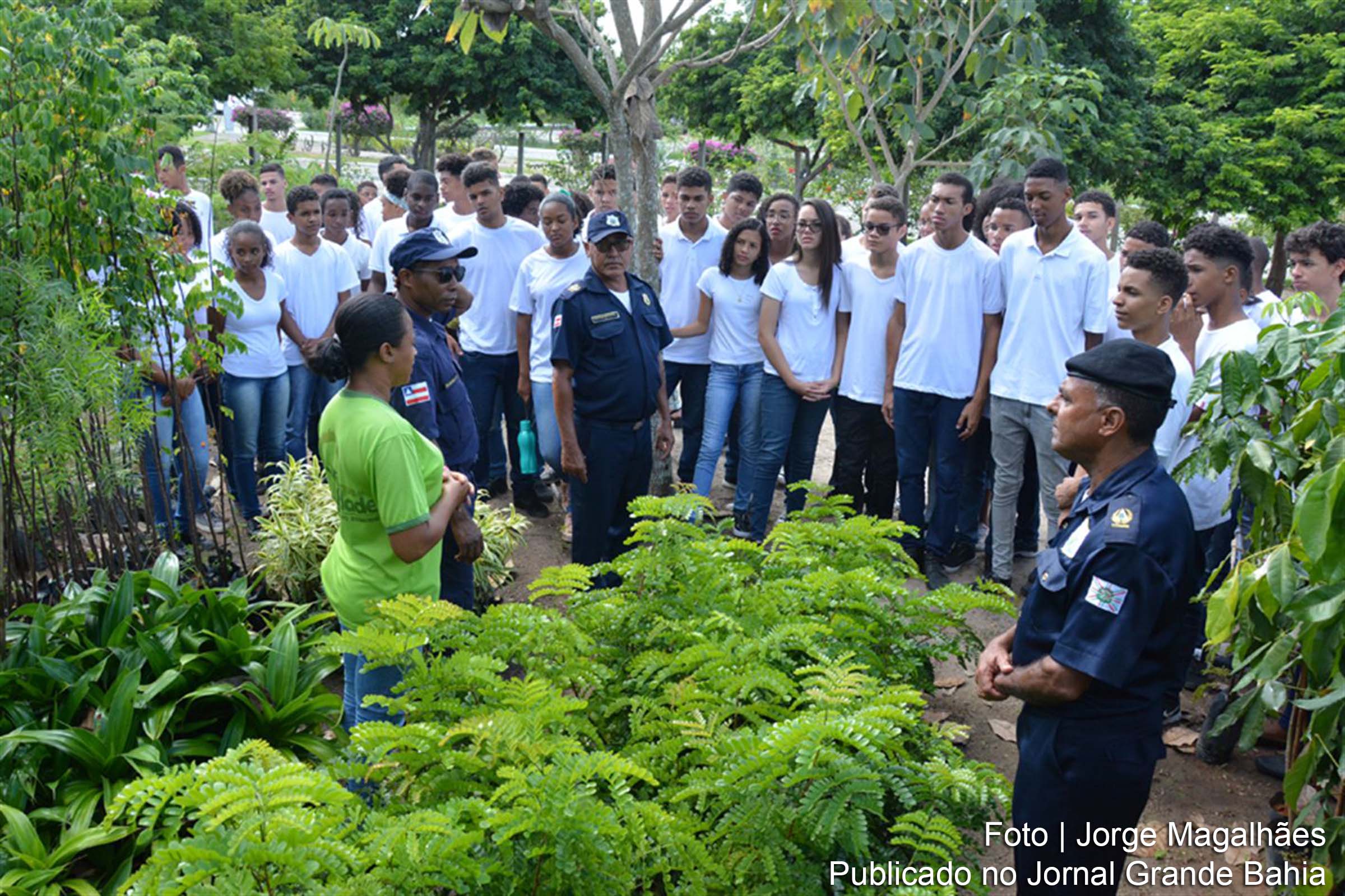 Alunos da Guarda Mirim fazem visita técnica ao Parque da Cidade.