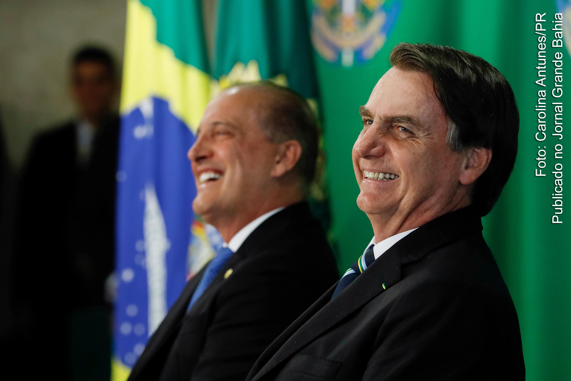 Ministro Onyx Lorenzoni e o presidente Jair Bolsonaro.