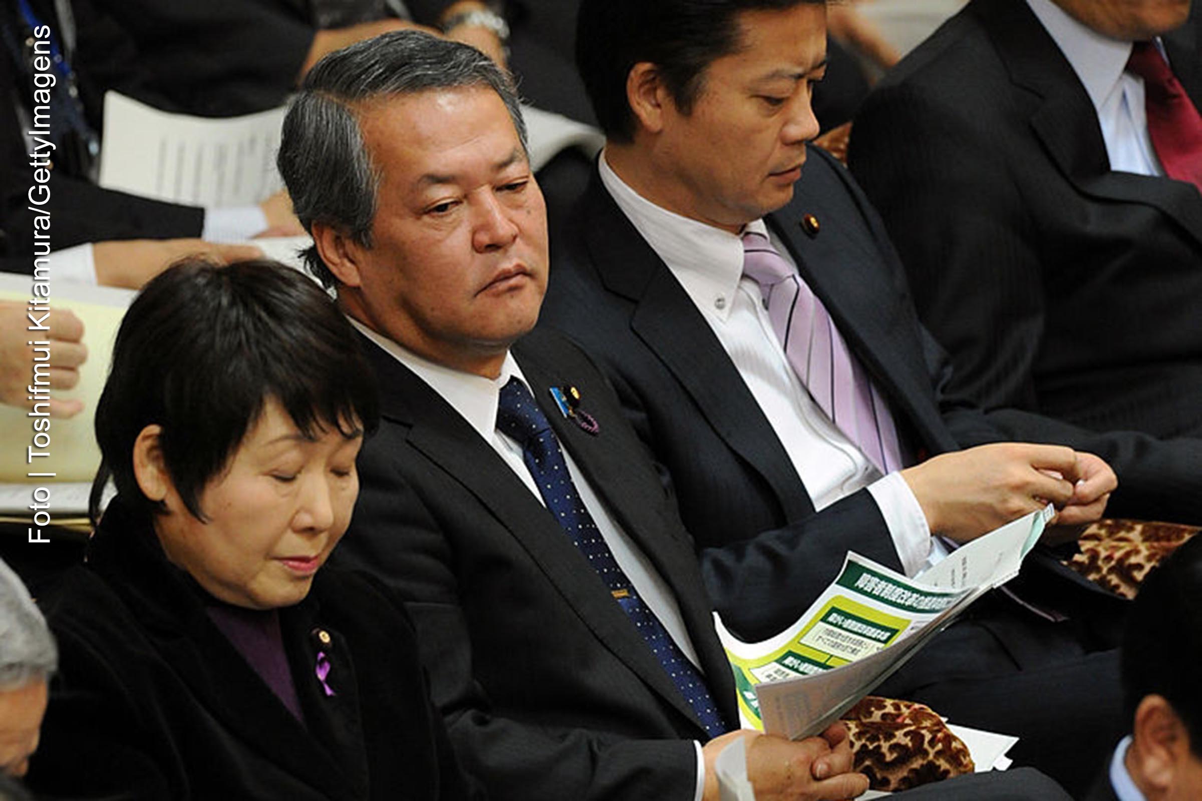 Minoru Yanagida, ministro da Justiça do Japão.