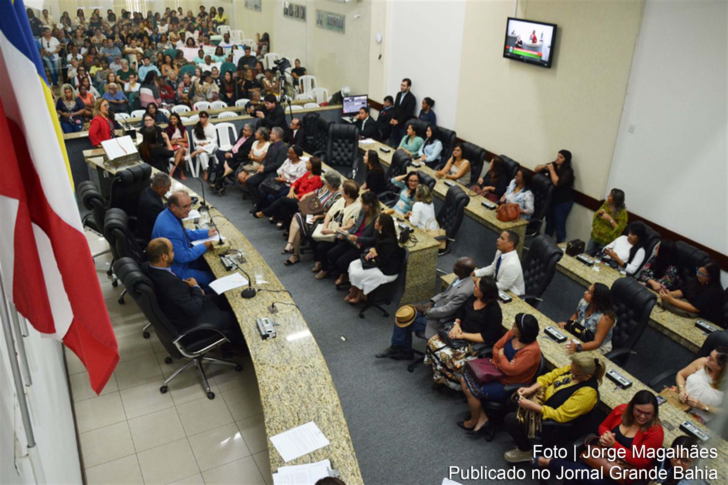 Pré-conferências de assistência social promovidas pelo Conselho Municipal de Assistência Social na Câmara Municipal de Feira de Santana.