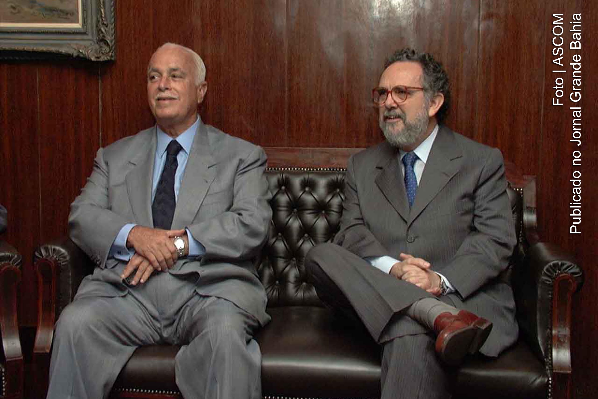 Senador Antonio Carlos Magalhães (ACM) e o Ministro do Planejamento Paulo Paiva, em 11 de setembro de 1998. ACM faleceu em São paulo 20 de julho de 2007.