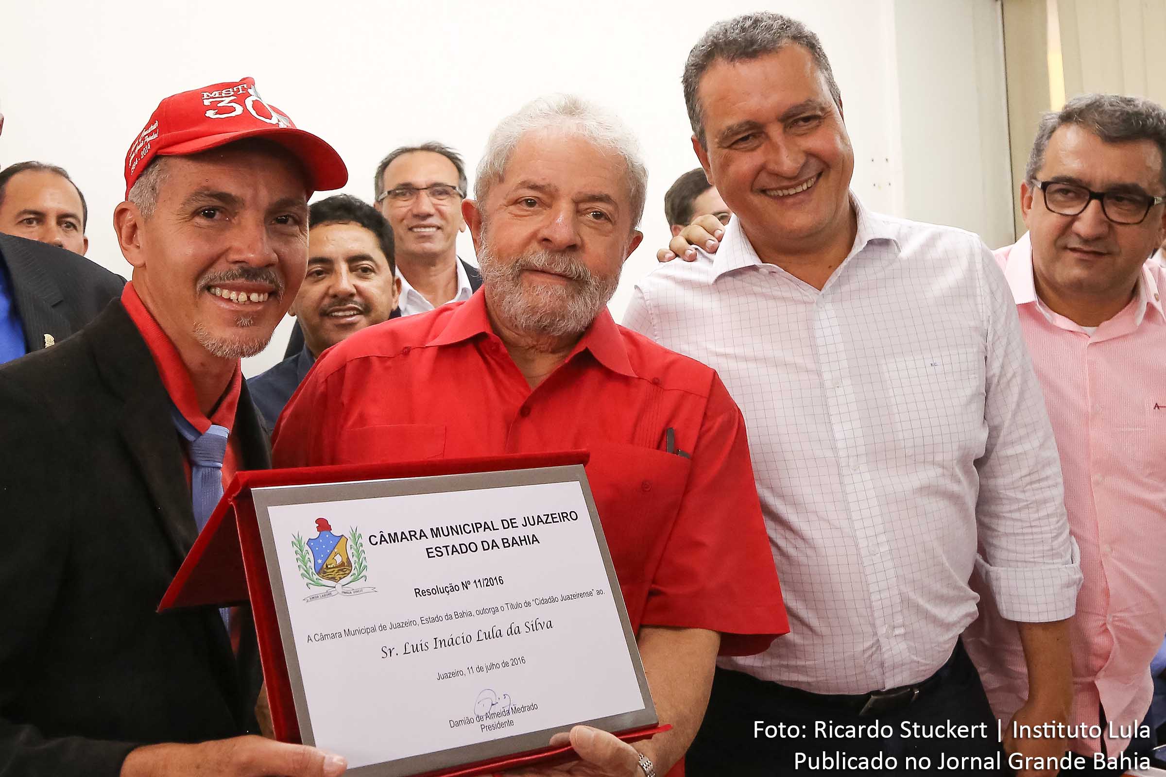 O ex-presidente Luiz Inácio Lula da Silva participou nesta segunda-feria (11/07/2016) do Bahia Mais Forte, organizado pelo governo baiano na cidade de Juazeiro.