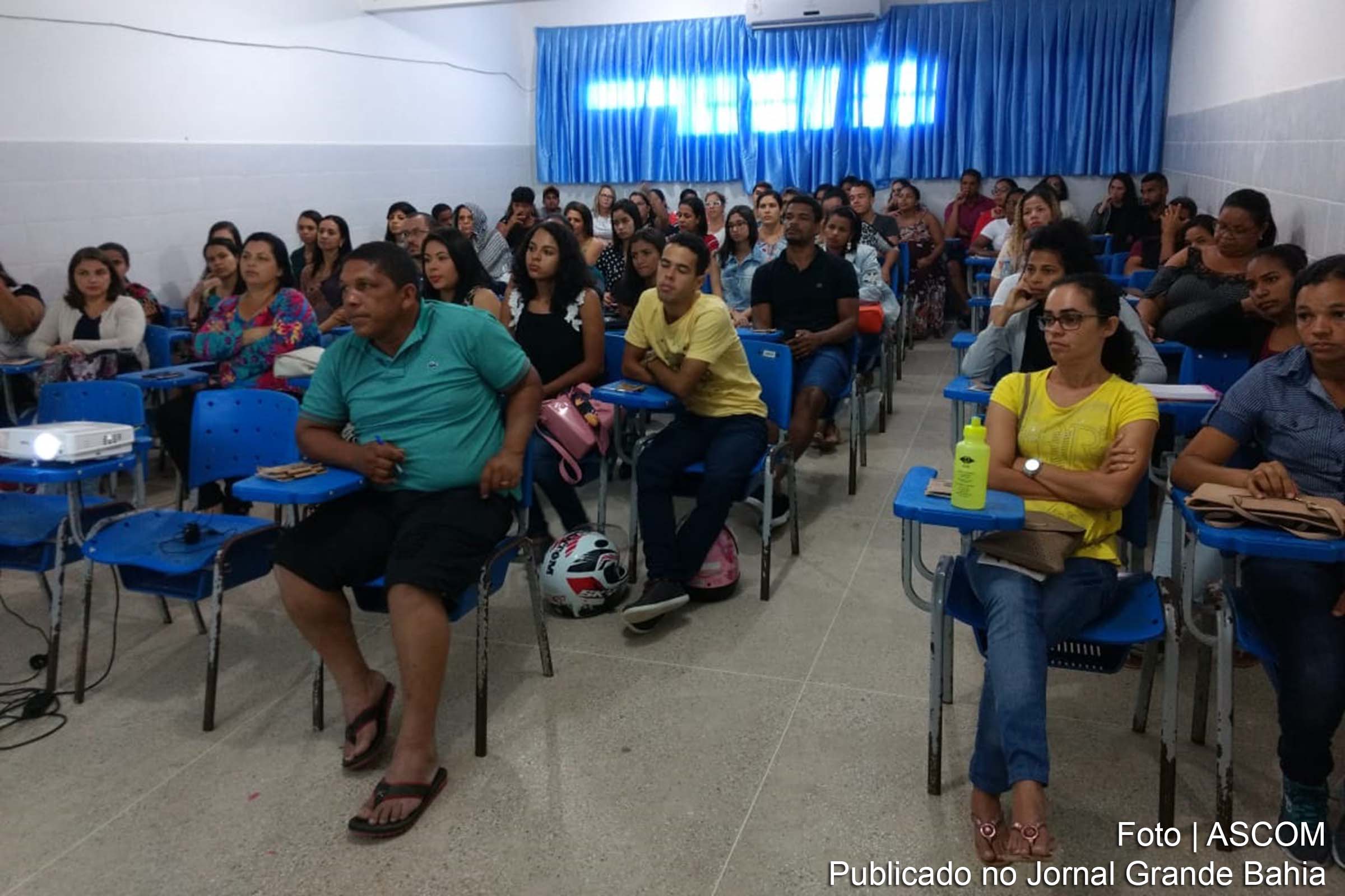 Aula inaugural dos cursos a distância de Letras com Português e Pedagogia, no município de Rio Real.