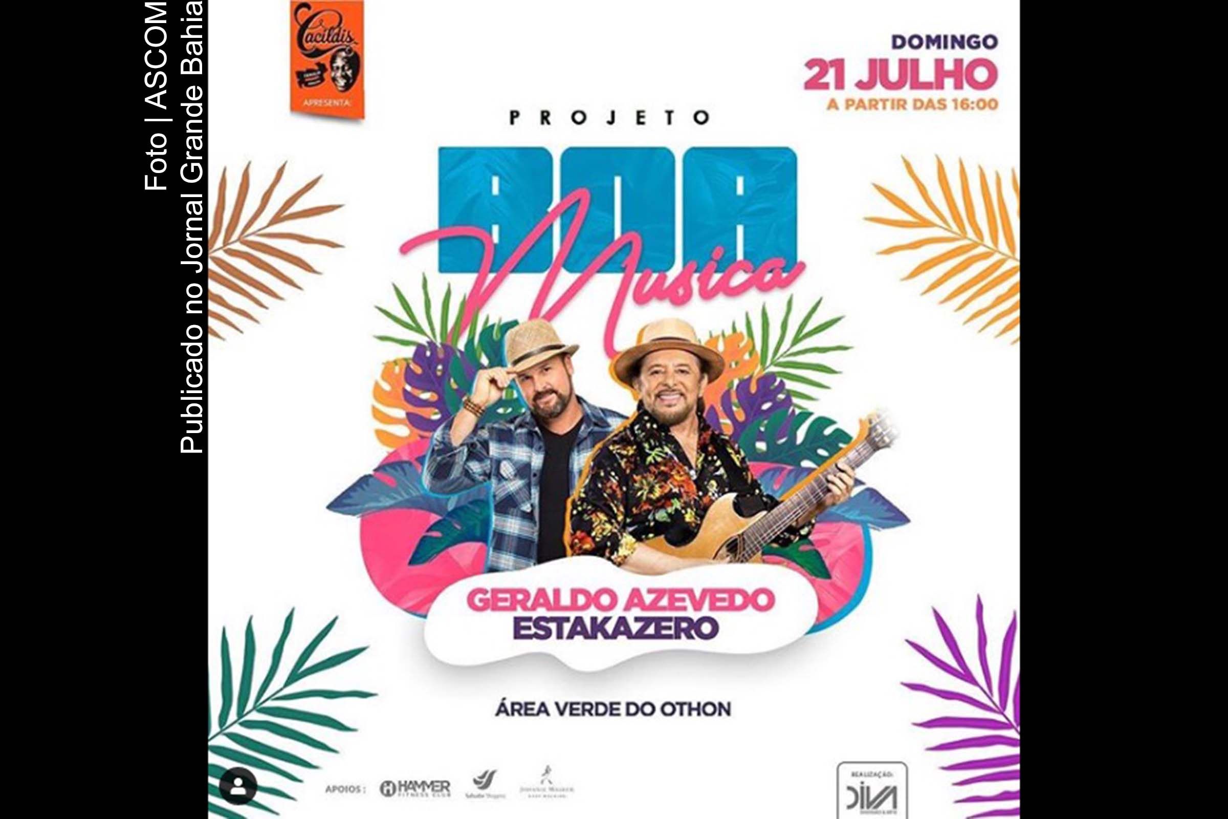 Cartaz anuncia Projeto Boa Música.