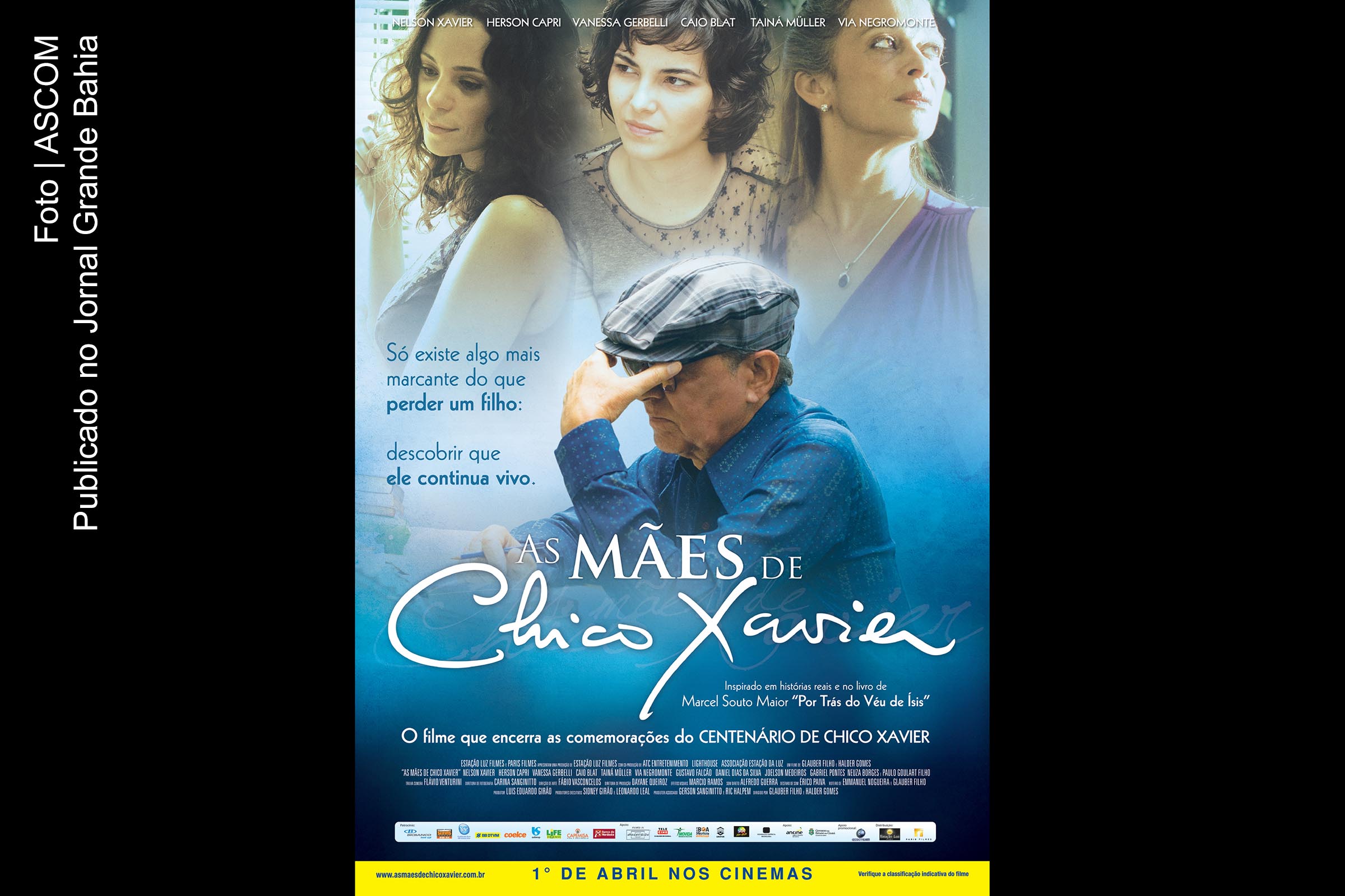 Cartaz do filme documentário 'As Mães de Chico Xavier'.