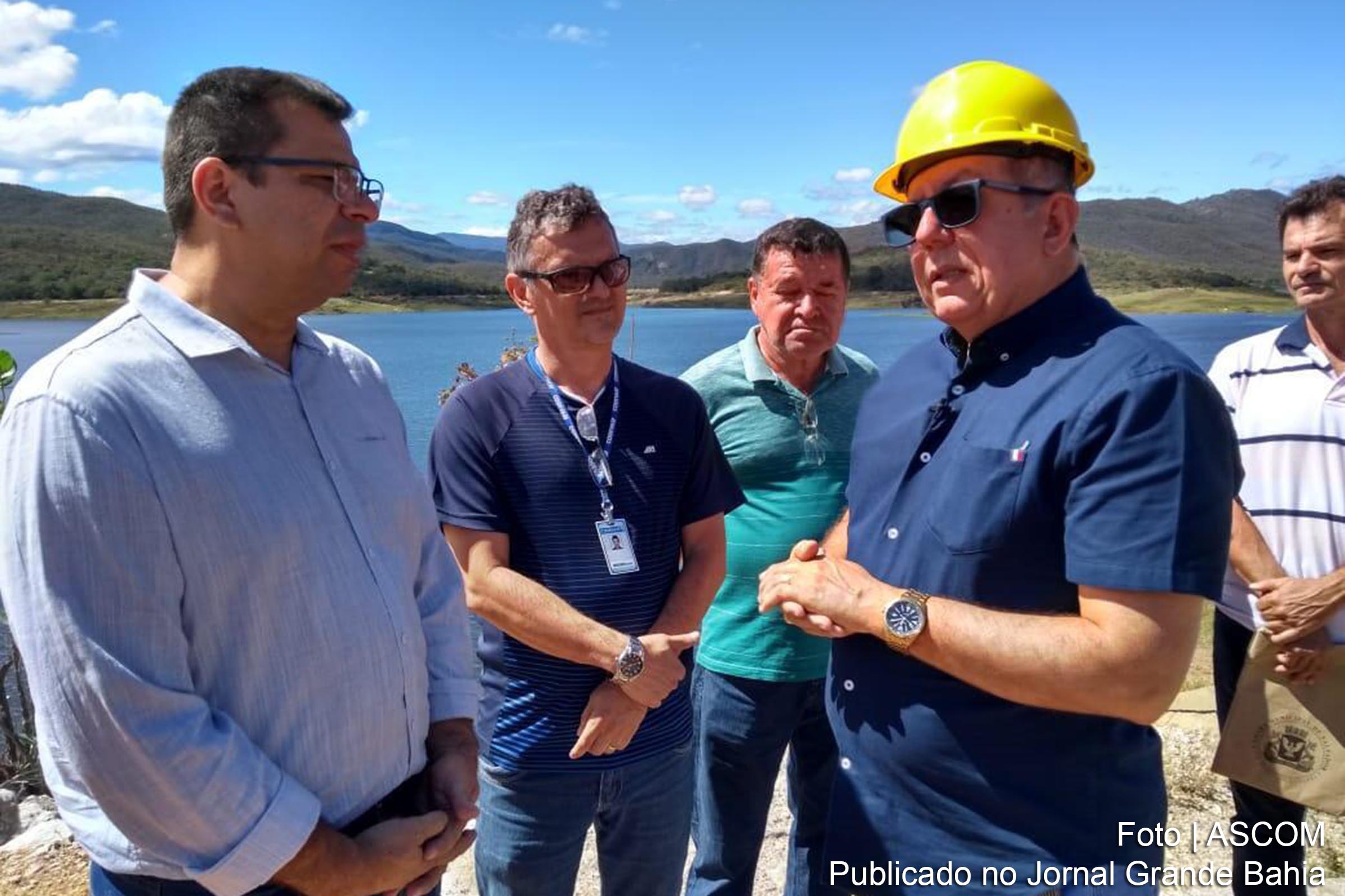 Deputado José de Arimateia e técnicos da ALBA inspecionaram Barragem do município de Pedro Alexandre.