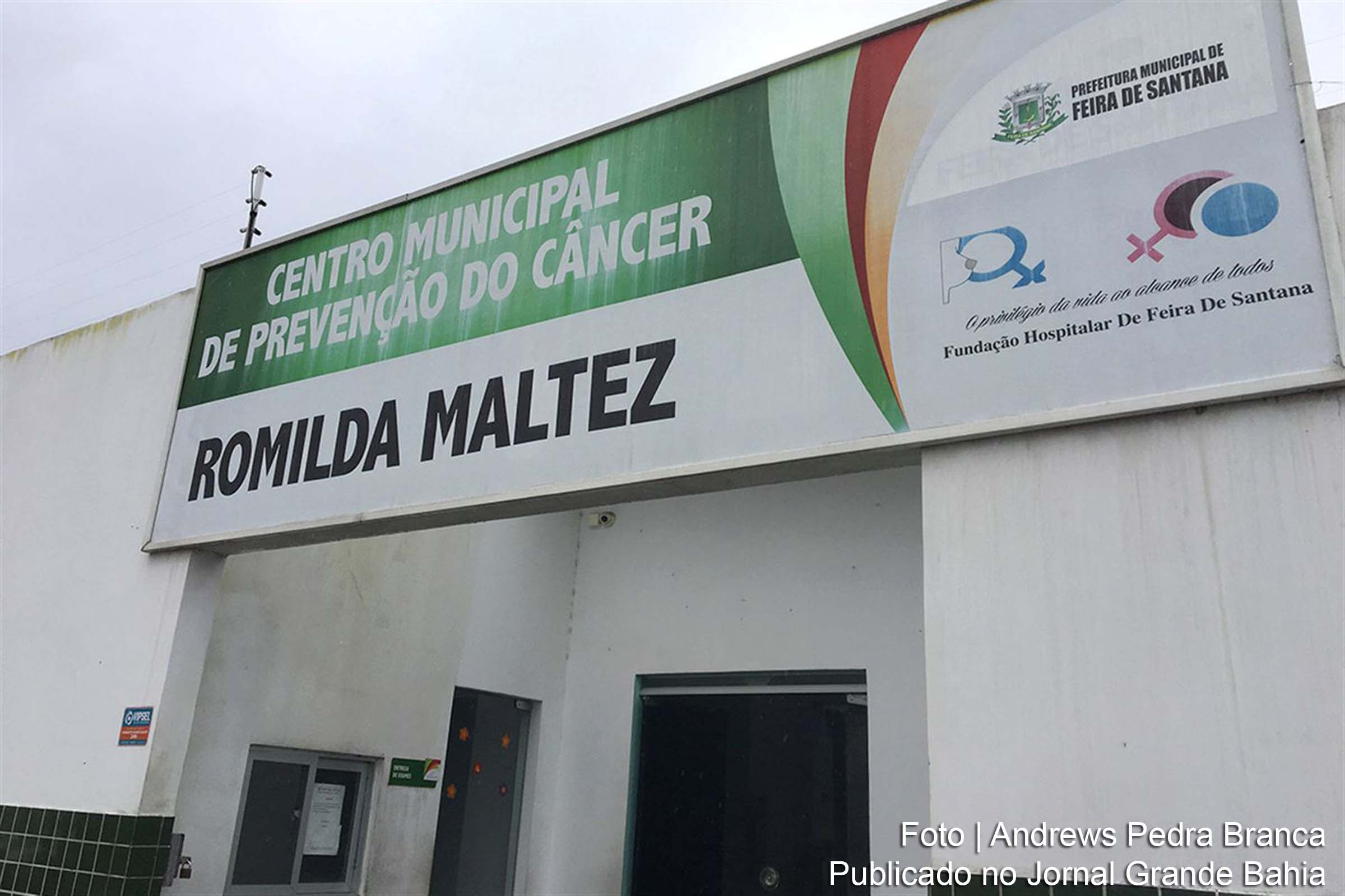 Fachada do Centro Municipal de Prevenção ao Câncer Romilda Maltez.