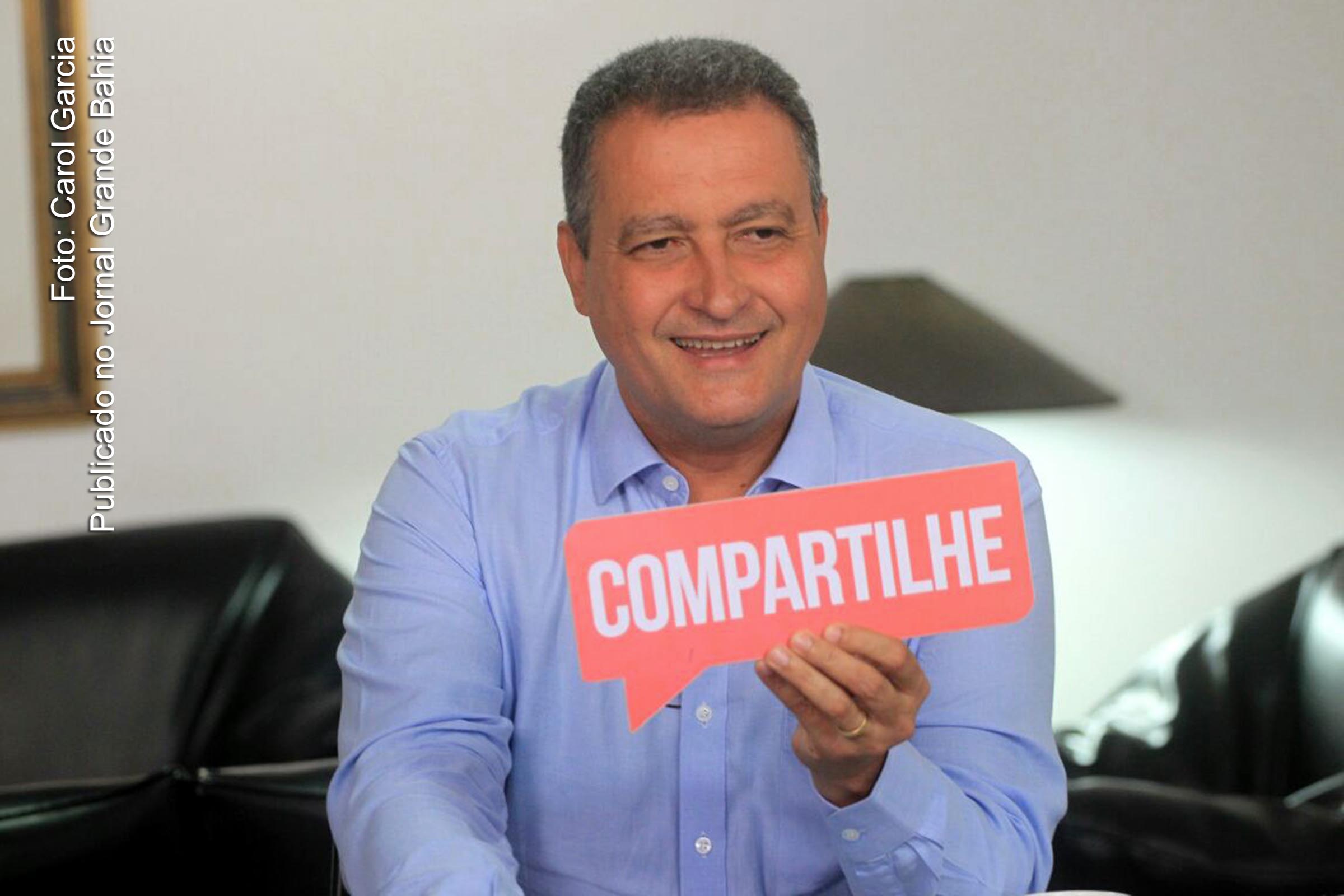 Governador Rui Costa compartilha anúncio de novo concurso público.