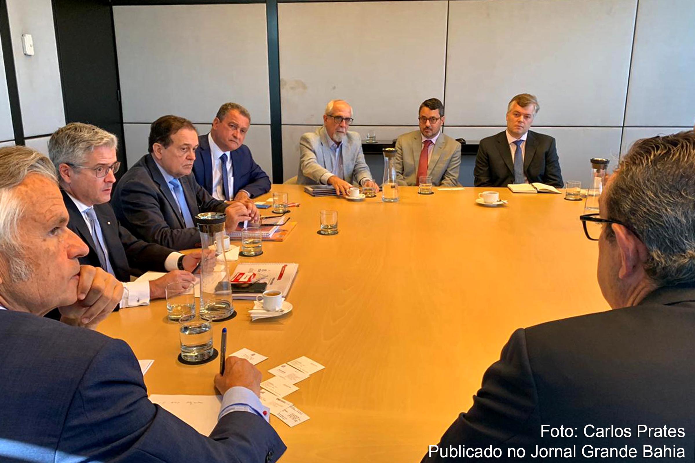 Governador Rui Costa se reúne com dirigentes da Acciona, na Espanha, nesta terça-feira (02/07/2019).