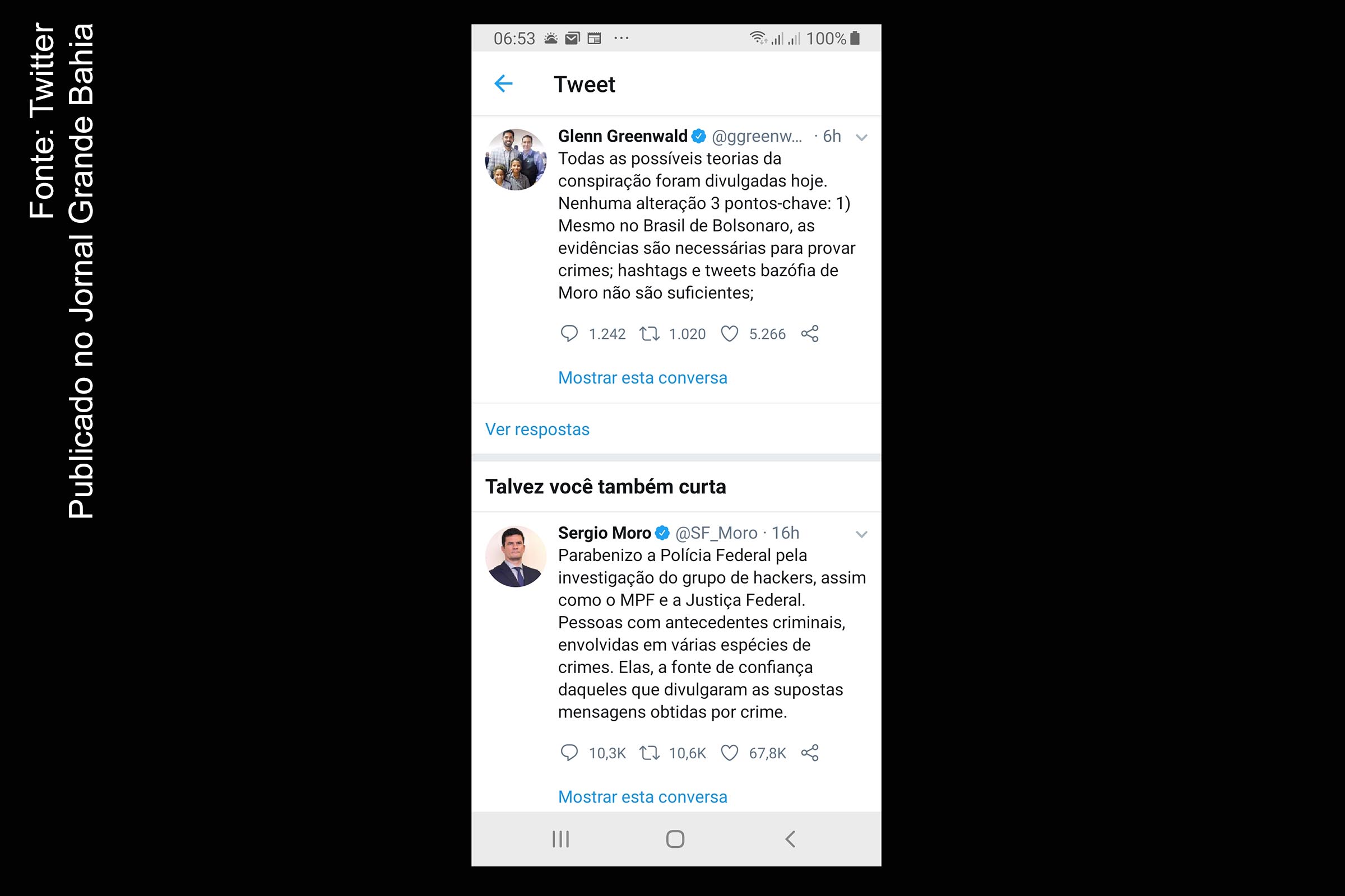 Associação vê tentativa de intimidação e anuncia que defenderá Glenn Greenwald na Justiça, se necessário. 