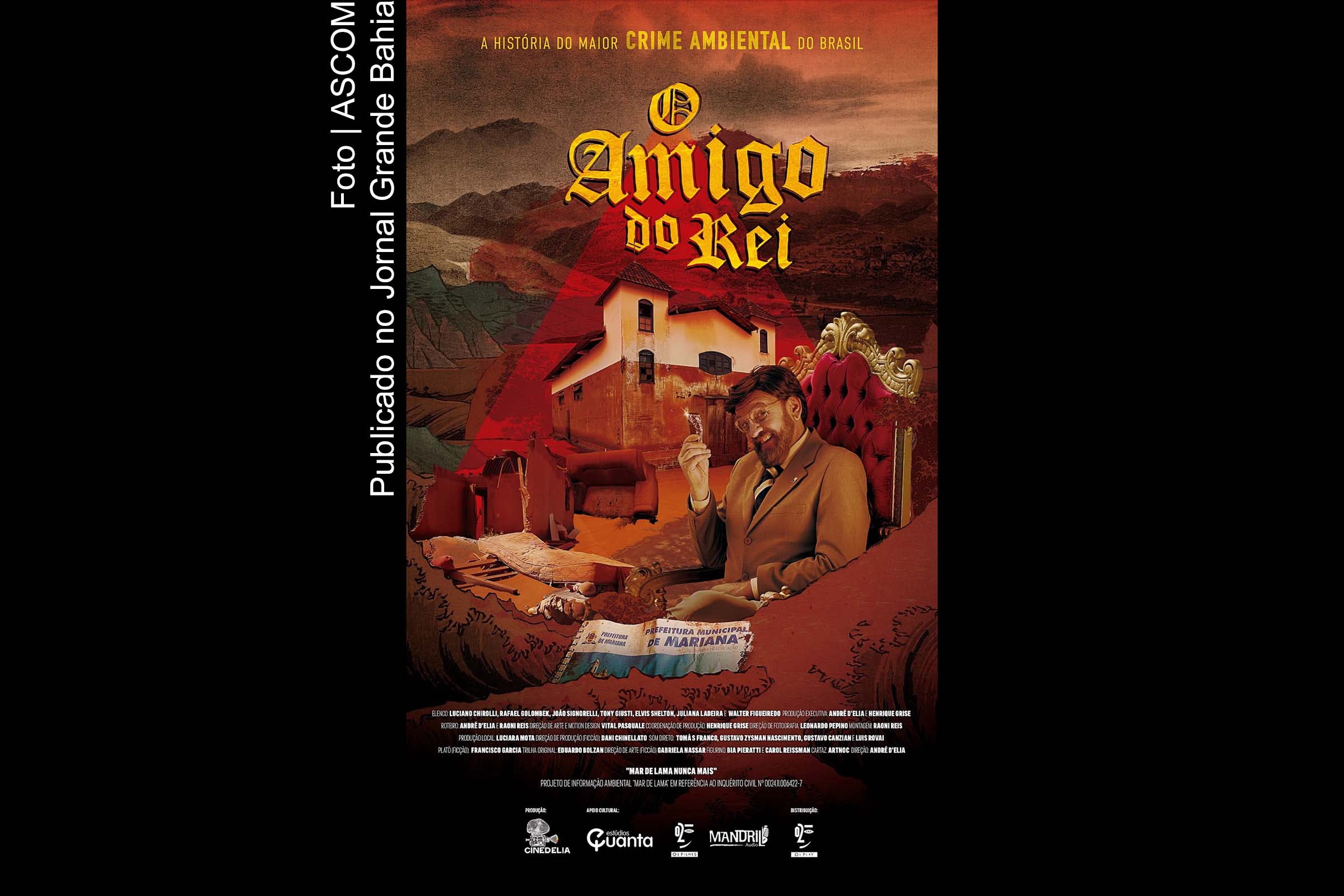 Cartaz do documentário 'O Amigo do Rei'.