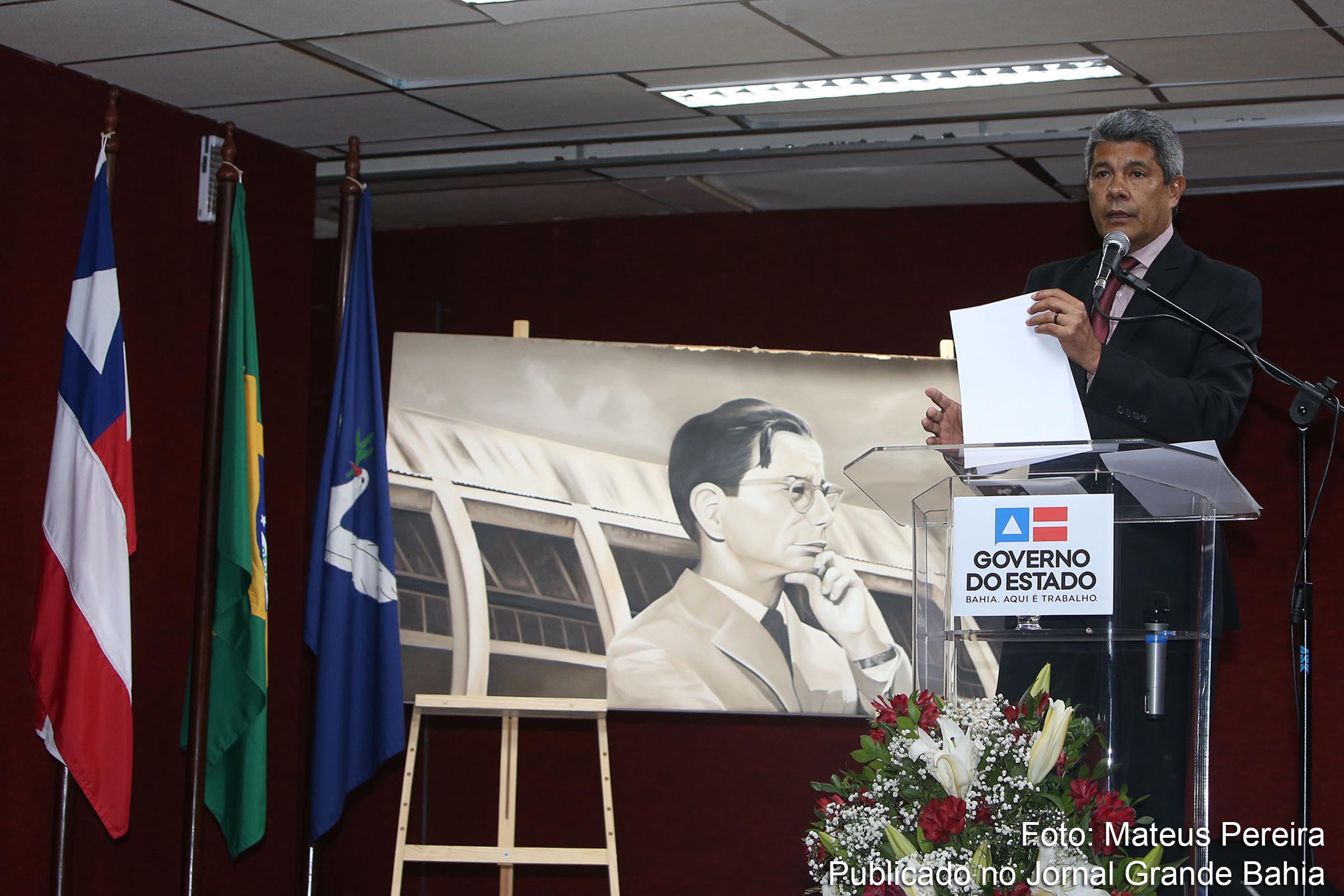 Secretário estadual Jerônimo Rodrigues destaca contribuição de Anísio Teixeira à educação do Brasil. Solenidade ocorreu nesta sexta-feira (12/07/2019).