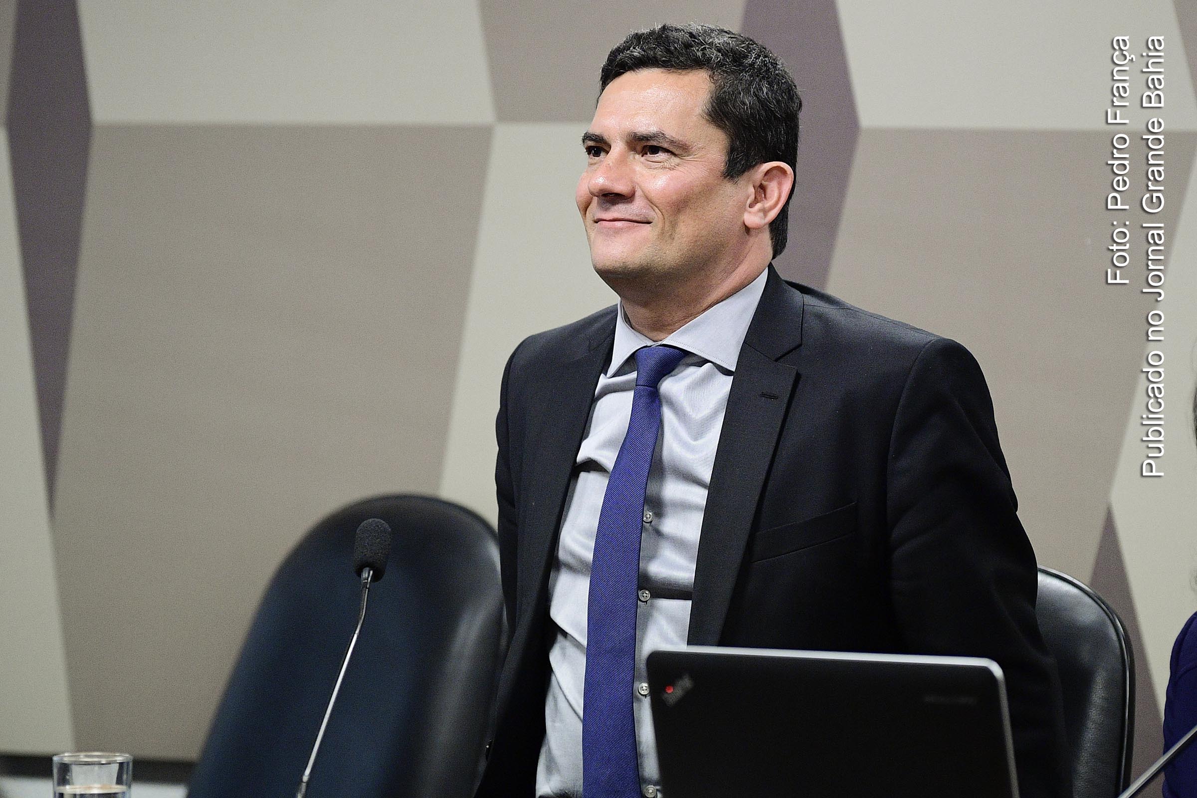Sérgio Moro, ministro da Justiça e Segurança Pública do Governo Bolsonaro e ex-juiz da 13º Vara Federal, encarregado do processamento e julgamento do Caso Lava Jato, no âmbito dos processos de corrupção identificados nas operações da Petrobras.