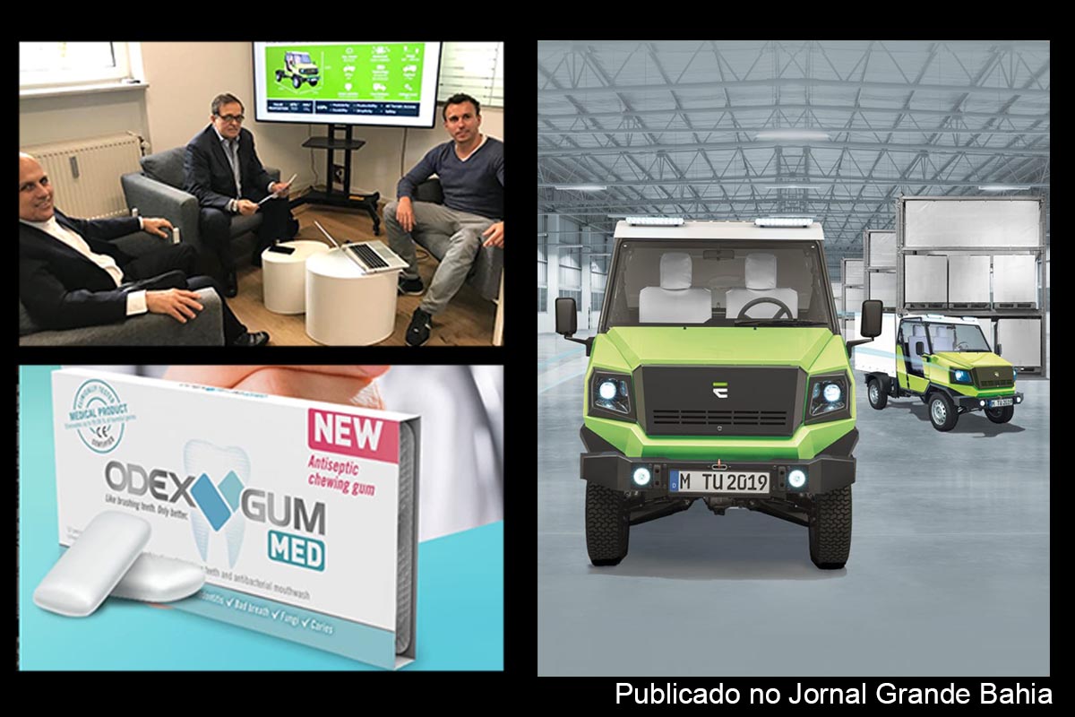 Superintendente de Atração de Investimentos da Bahia, Paulo Guimarães e Walter Pinheiro, secretário do Planejamento da Bahia, participam de reunião com investidores da Europa. Evum Motors, Odex GbR e grupo Hirmer demonstram interesse em expandir negócios na Bahia.