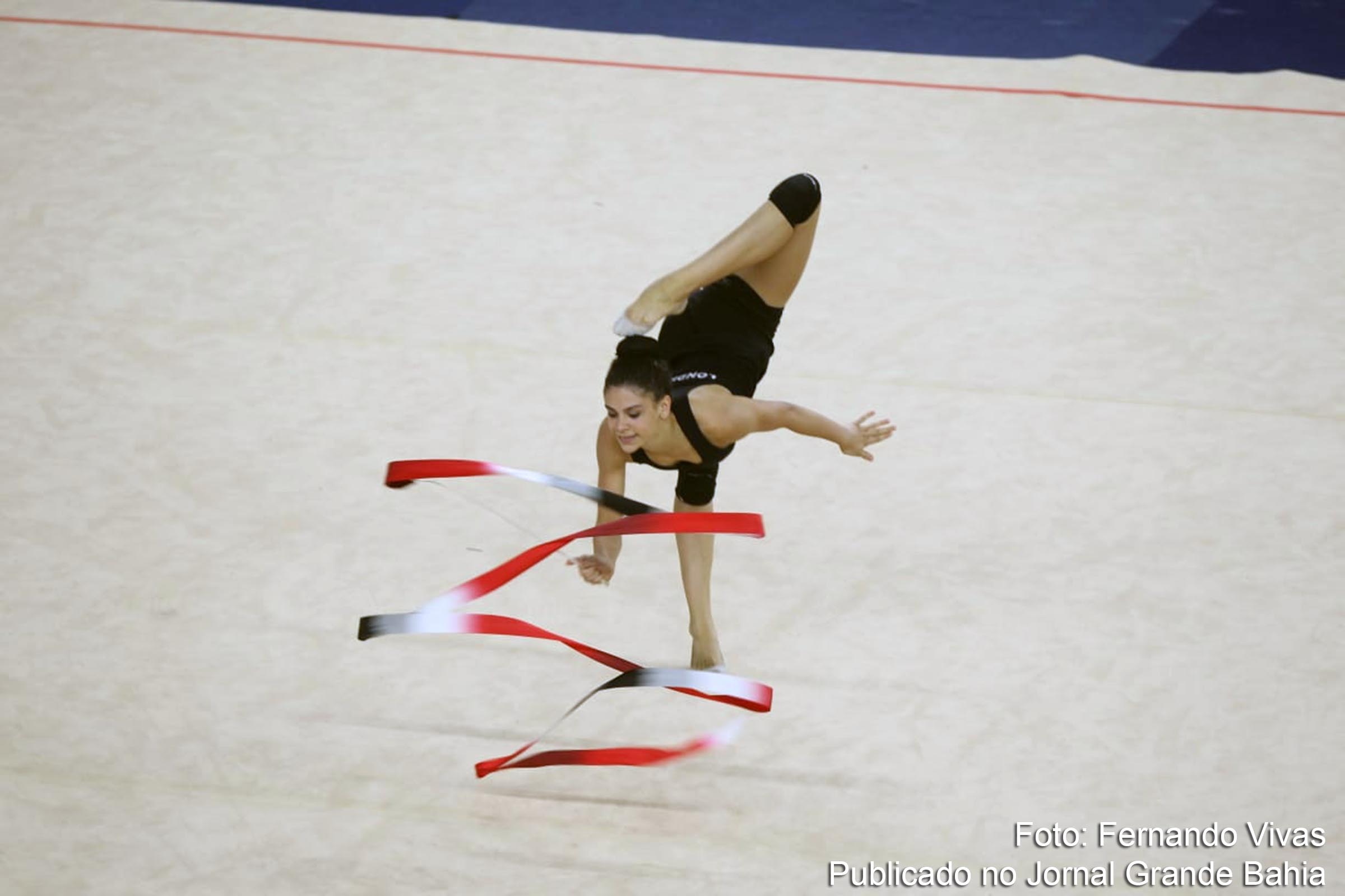 Abertura do Campeonato Brasileiro de Ginástica Rítmica, no Centro Pan-Americano de Judô, em Lauro de Freitas.
