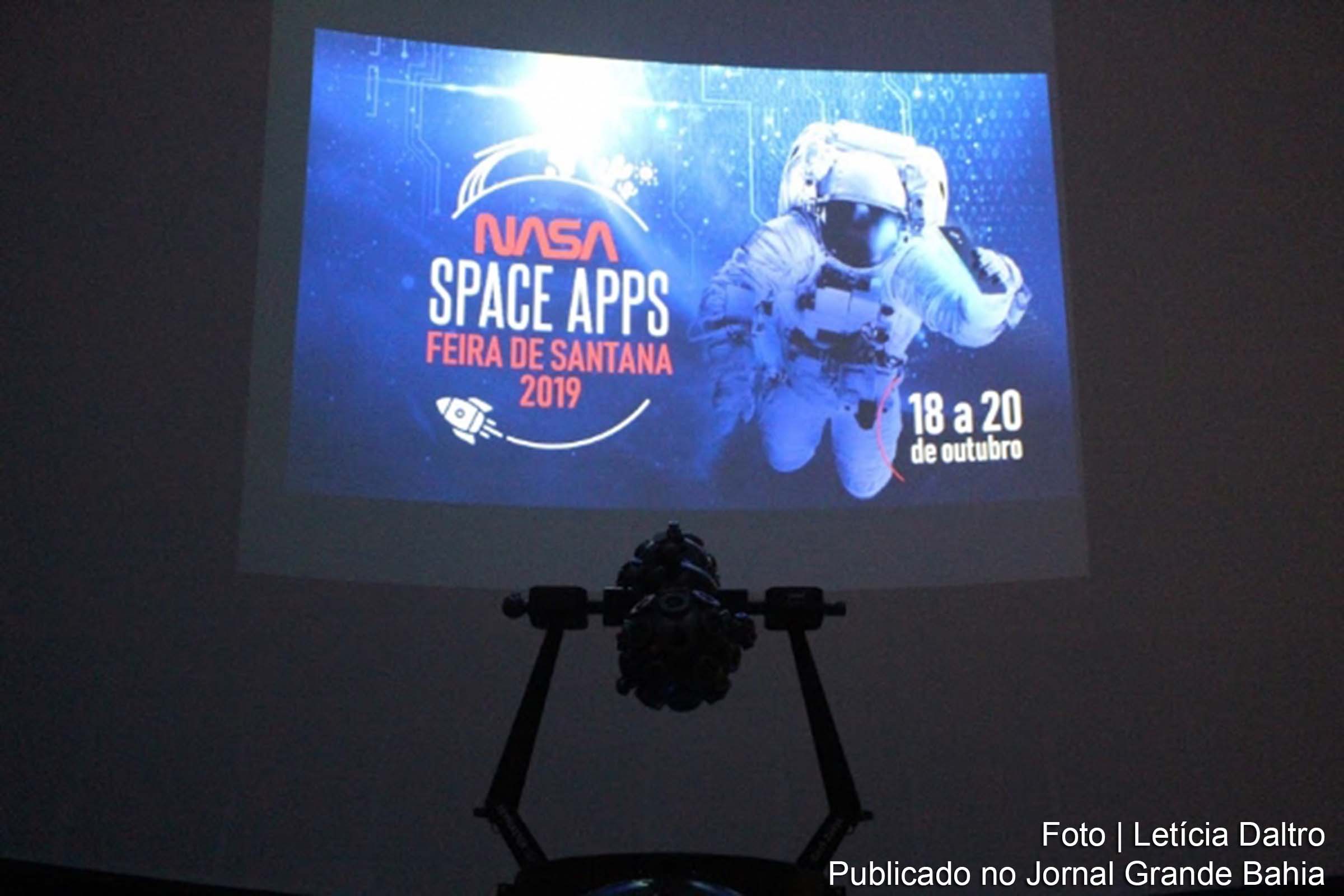 Apresentação do Hackathon Nasa Space Apps Challenge no Museu Parque do Saber.