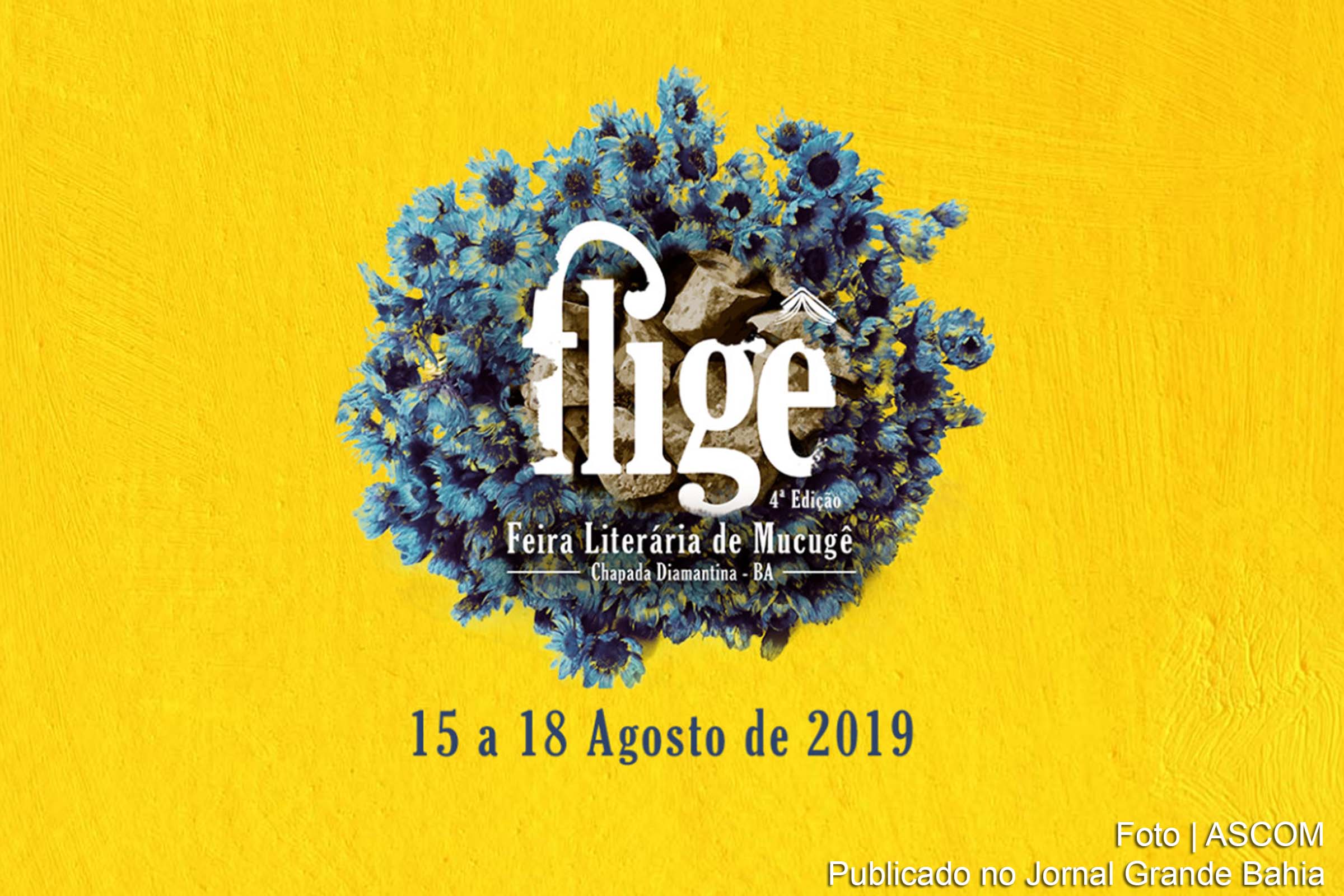 Cartaz da Feira Literária de Mucugê.